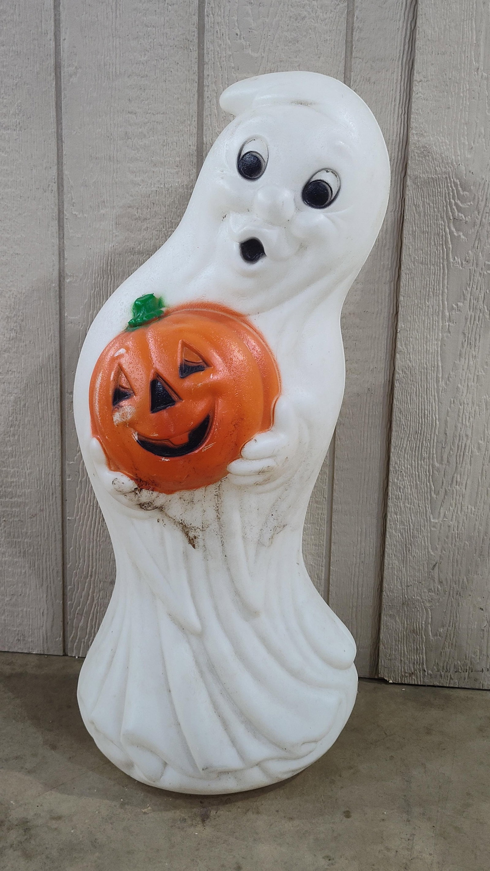 Halloween Ghost Holding Jack-o-Lantern Blow Mold Decoration (1 of 5)