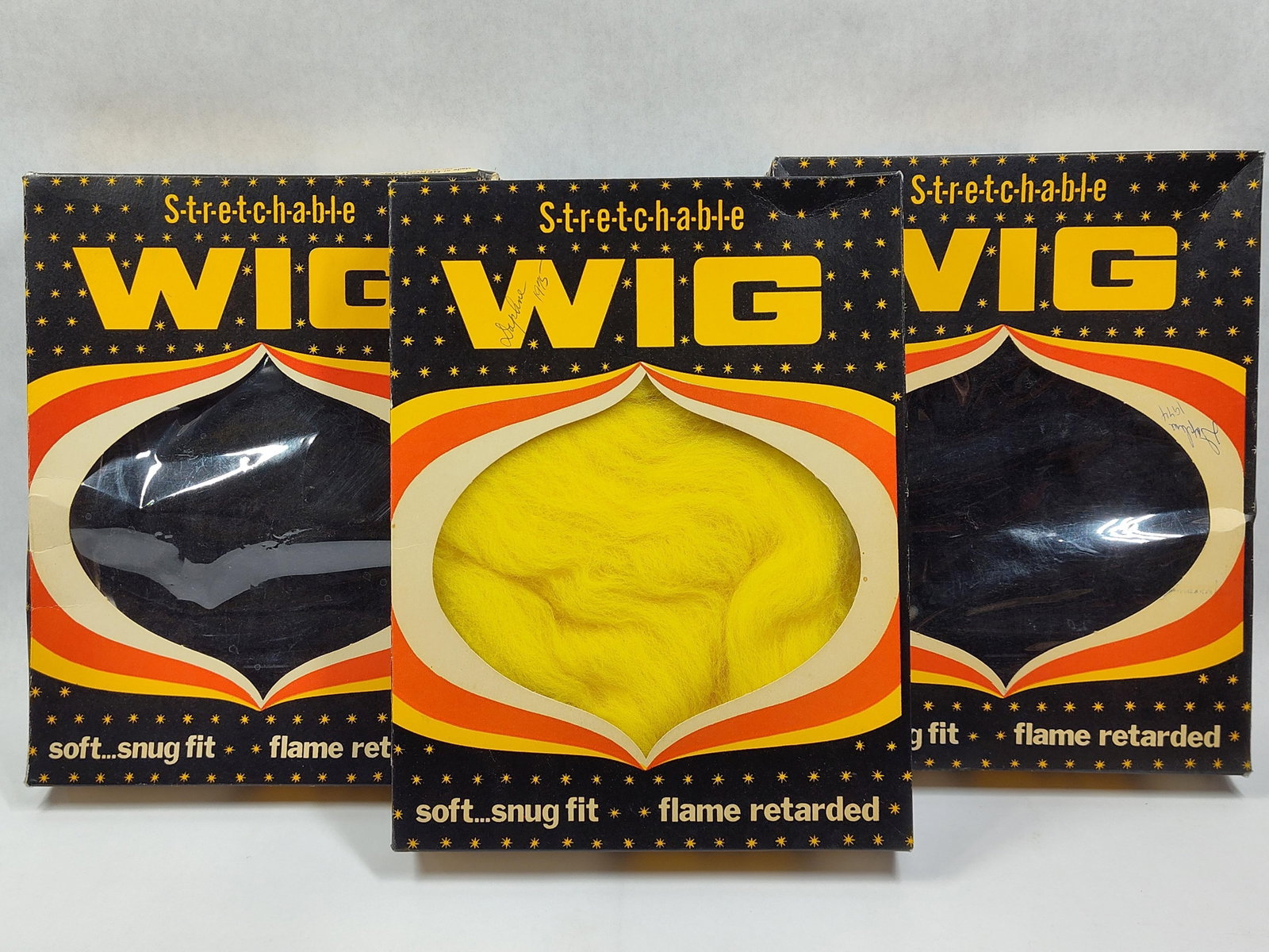 Three1970s Long Hair Costume Wigs in Original Retail Packaging (1 of 2)