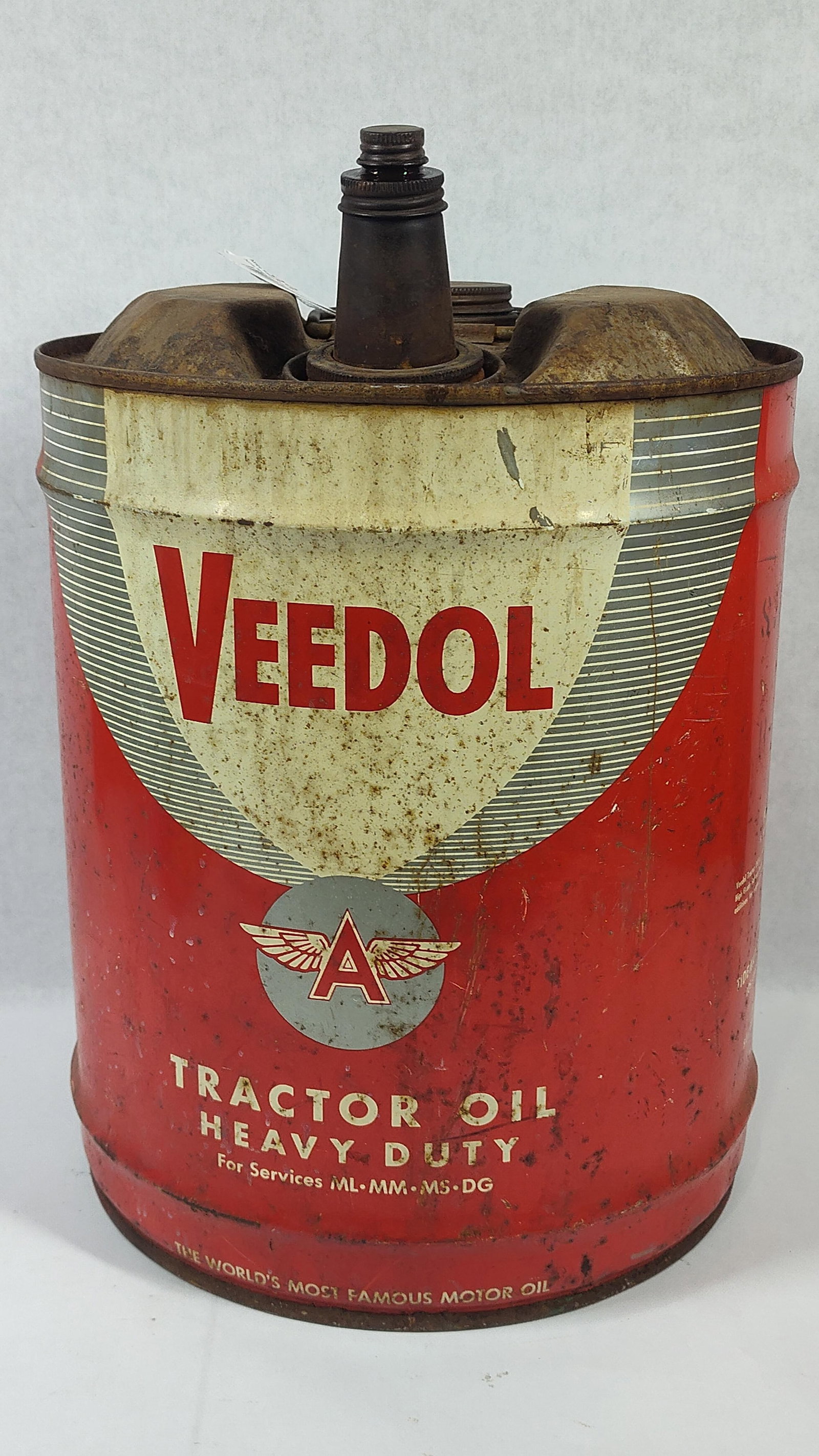 Veedol Heavy Duty SAE 30 Tractor Oil 5 Gallon Pail (1 of 4)