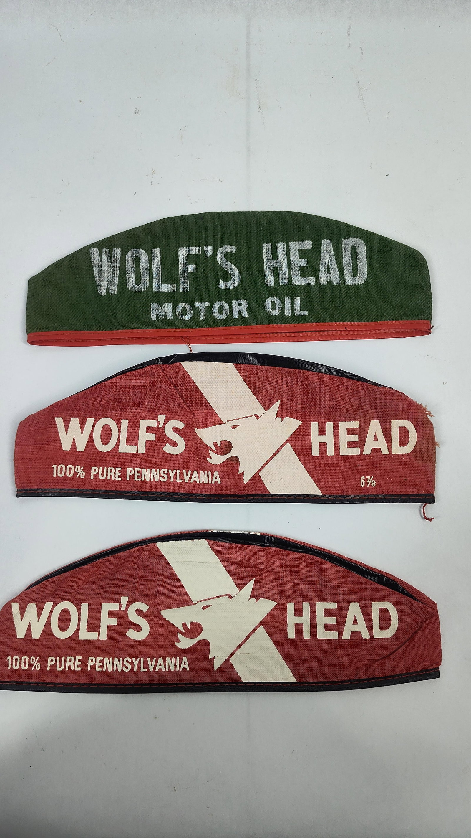 ThreeWolf's Head Motor Oil Cotton Canvas Service Station Garrison Caps (1 of 2)