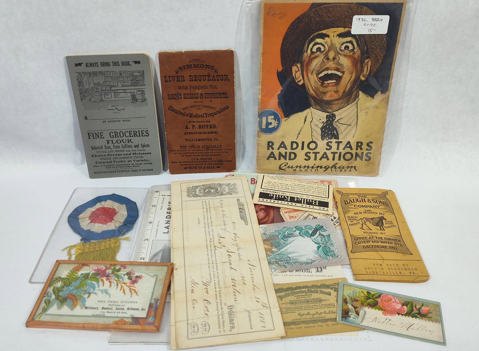 Advertising Booklets, Regional Pennsylvania Documents, and Ephemera, 1883-1932 (1 of 3)