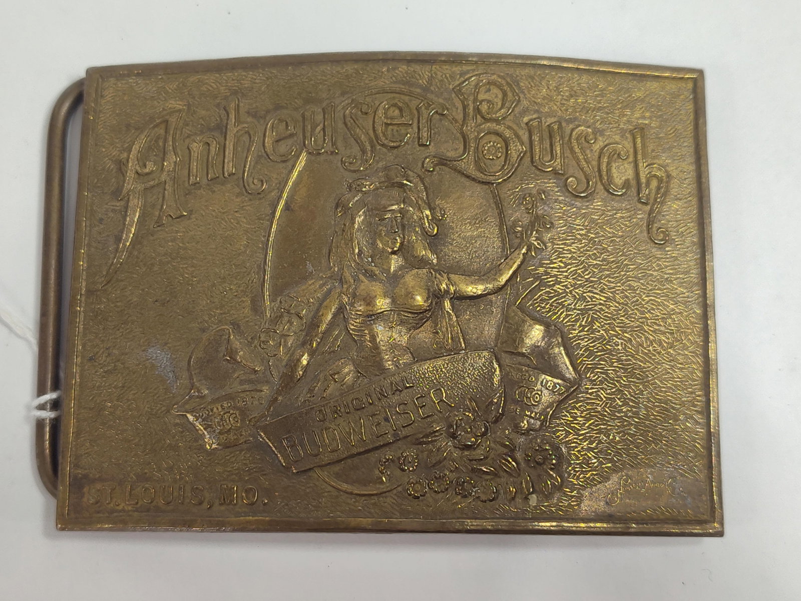 Anheuser-Busch Budweiser Commemorative Belt Buckle with Tiffany & Co Markings (1 of 2)