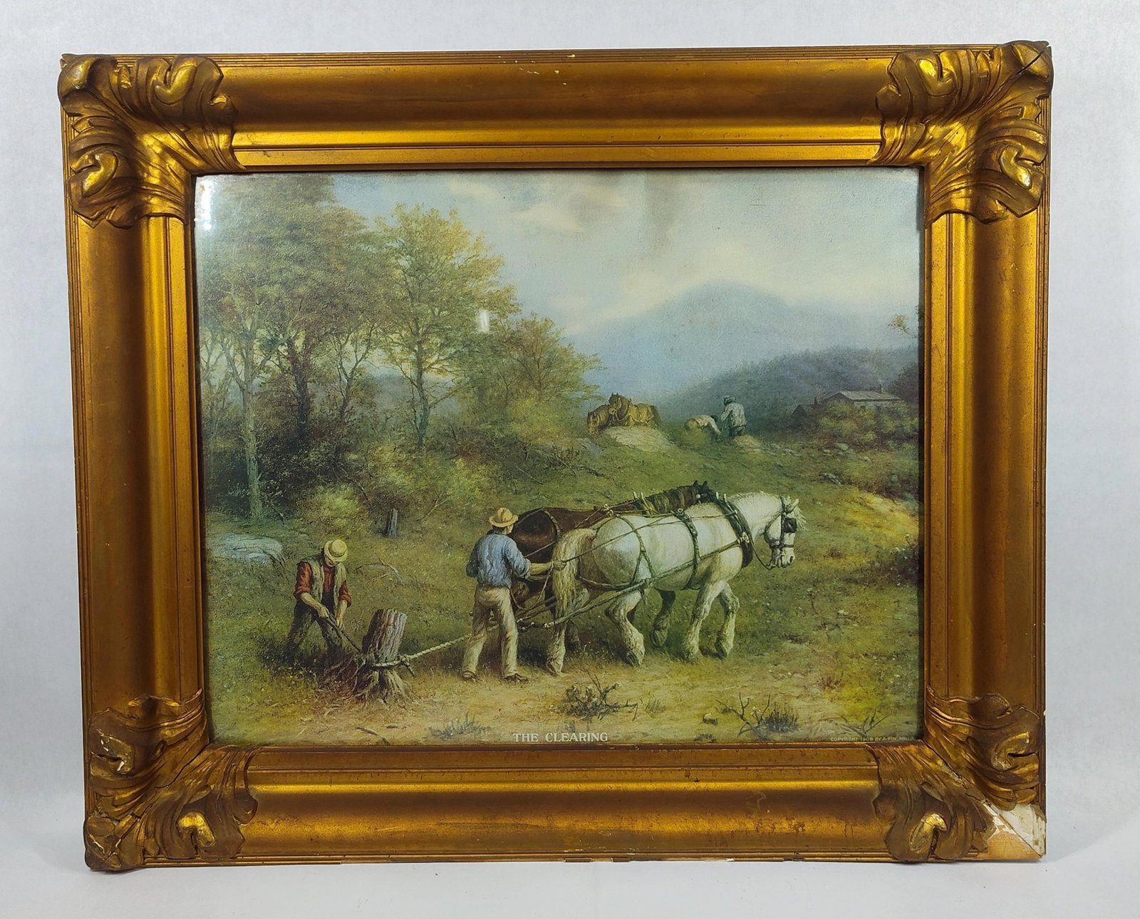 A. Fox, The Clearing Color Lithograph, 1908 (1 of 5)