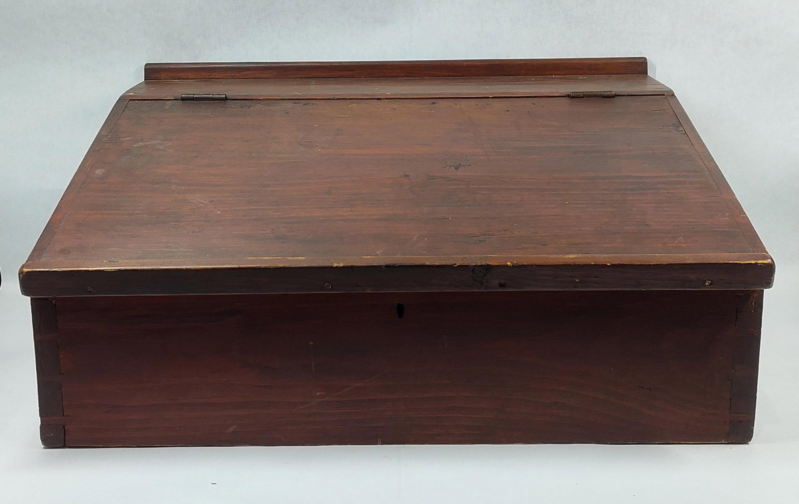 19th Century American Primitive Portable Slant-Front Writing Desk Box (1 of 5)
