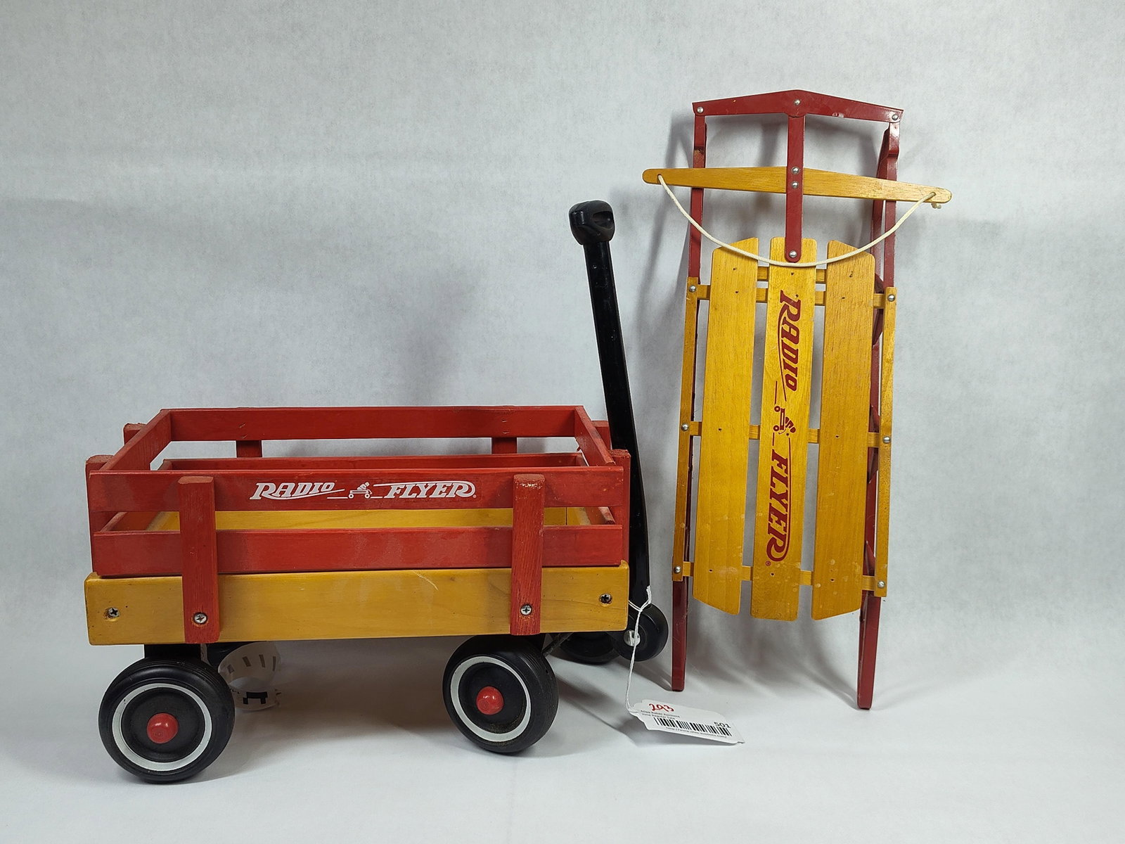 A Pair of Radio Flyer Miniature Wooden Toys (1 of 6)