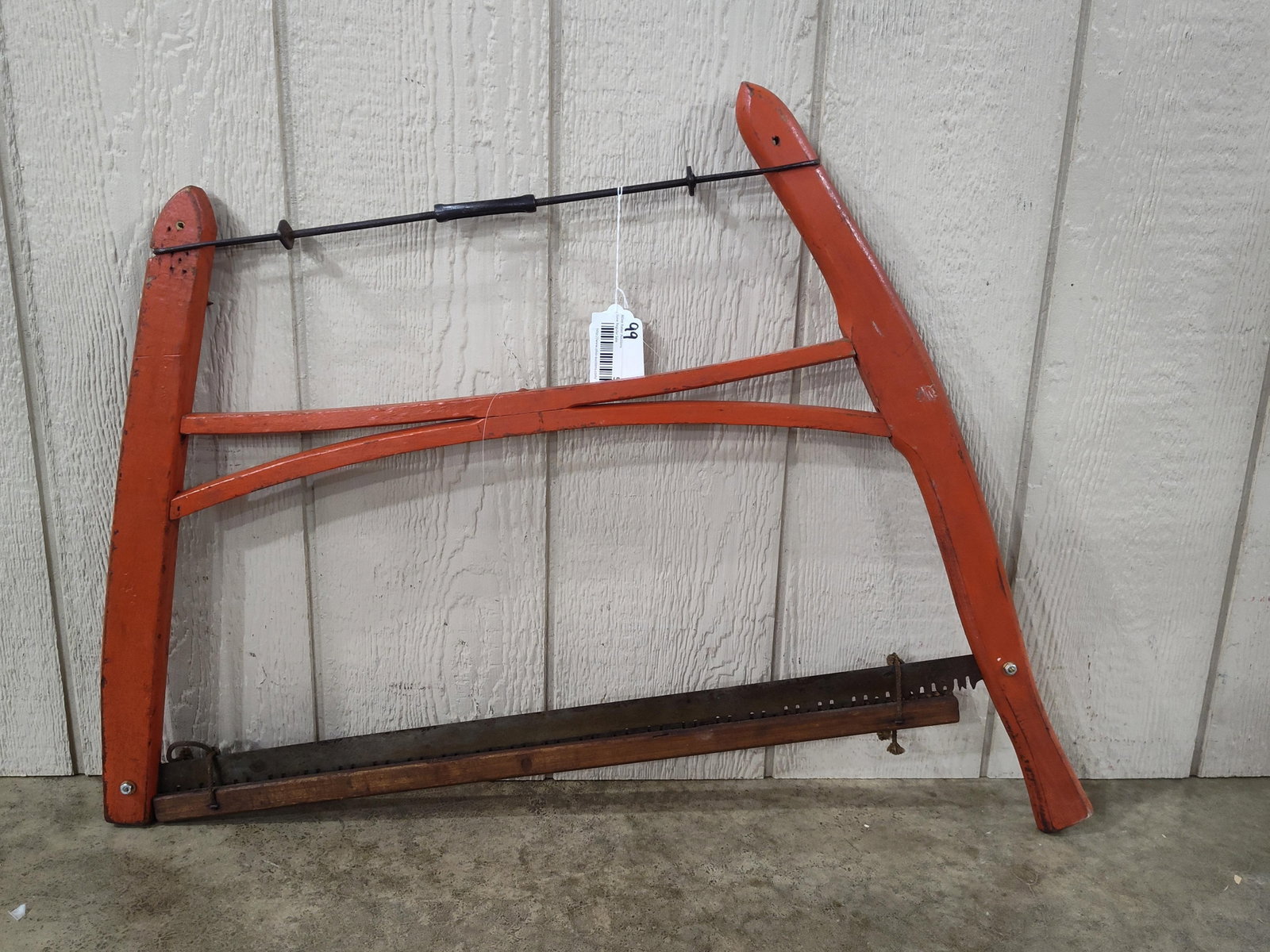 Wooden Frame Buck Saw with Tuttle-Tooth Blade and Guard (1 of 3)
