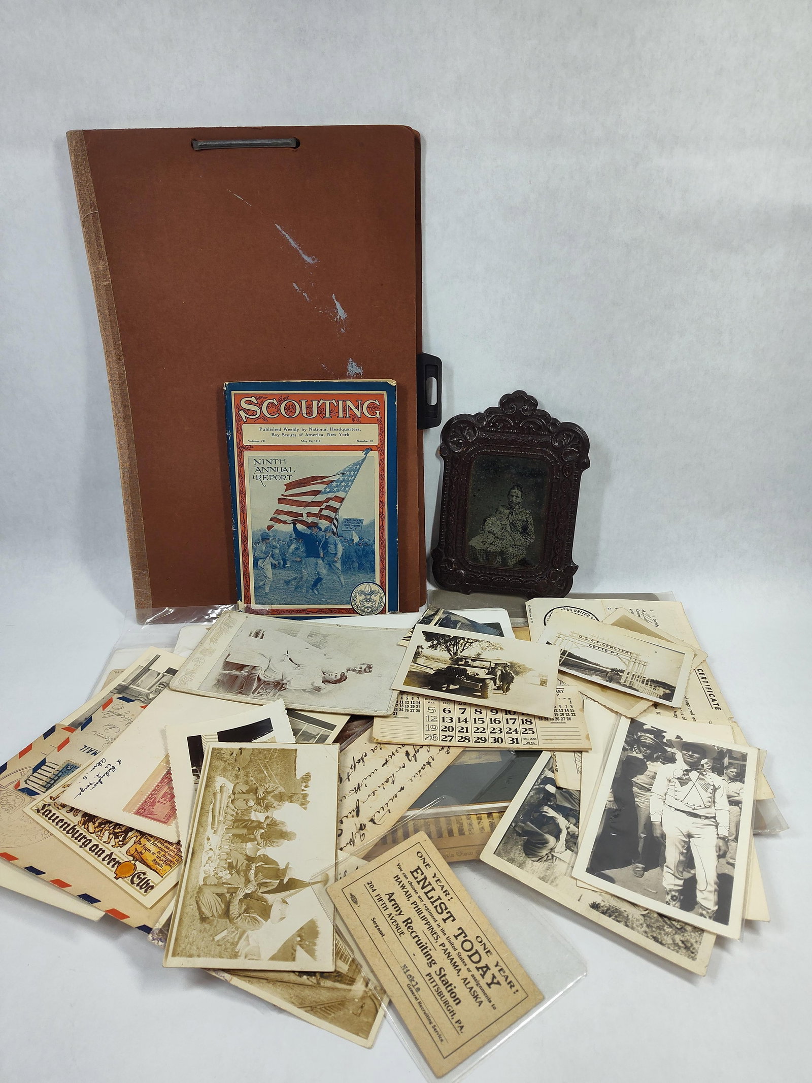 19th and 20th Century Ephemera and Photographs Including WWII Military and Boy Scout Interest (1 of 7)