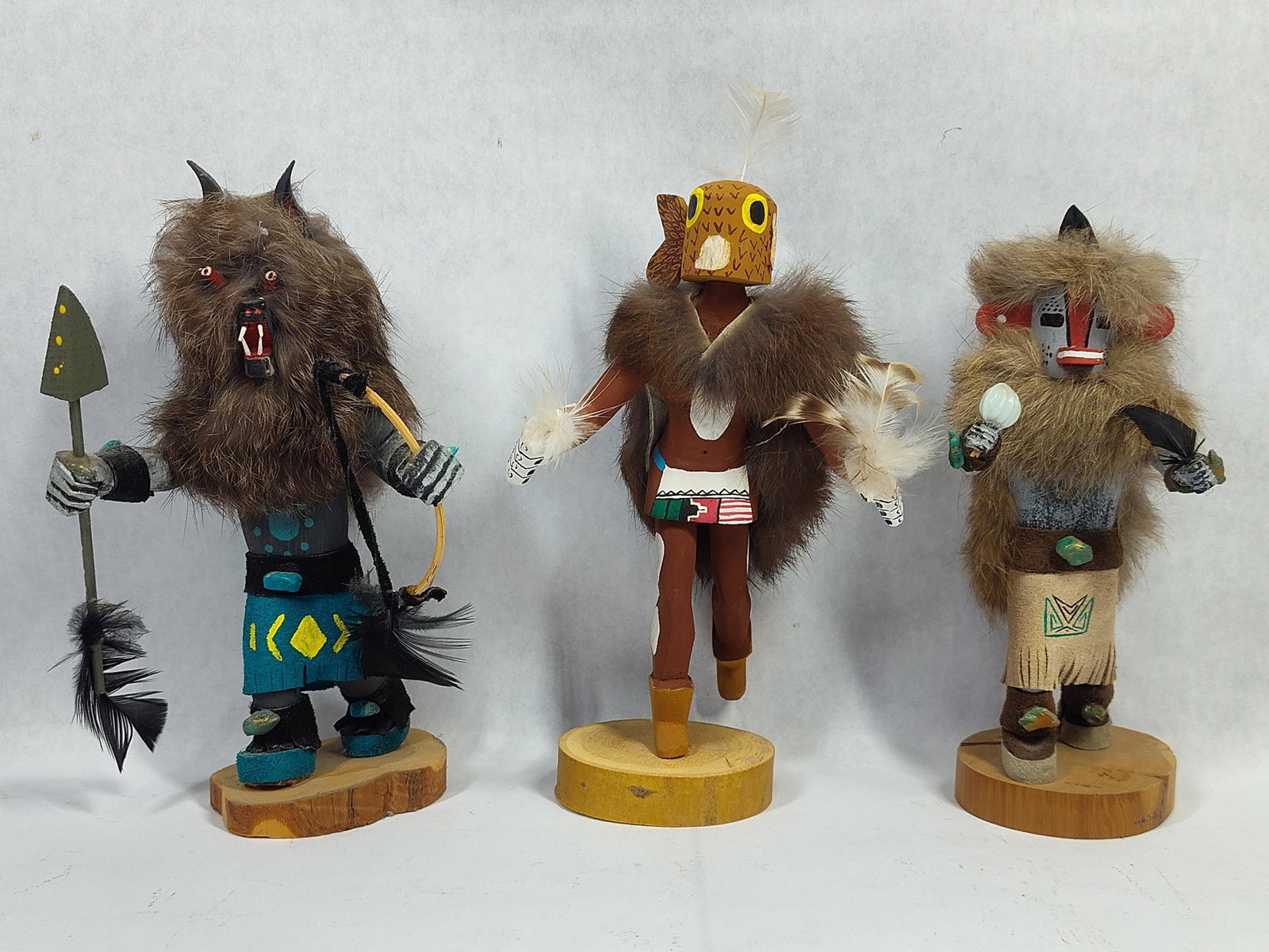 A Trio of Southwest Native American Style Kachina Dolls (1 of 5)