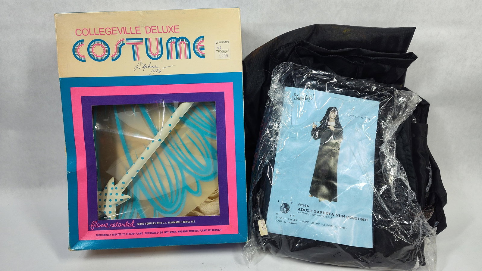 TwoCostumes including 1975 Collegeville Deluxe Fairy and 1983 Traveler Nun (1 of 4)