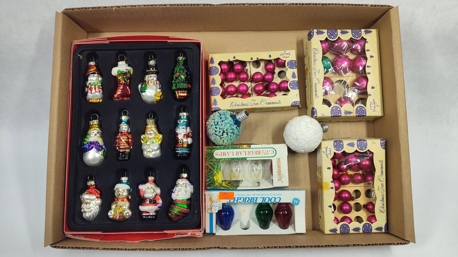 Christmas Ornaments and Decorative Bulbs Including Shiny-Brite and GE (1 of 4)