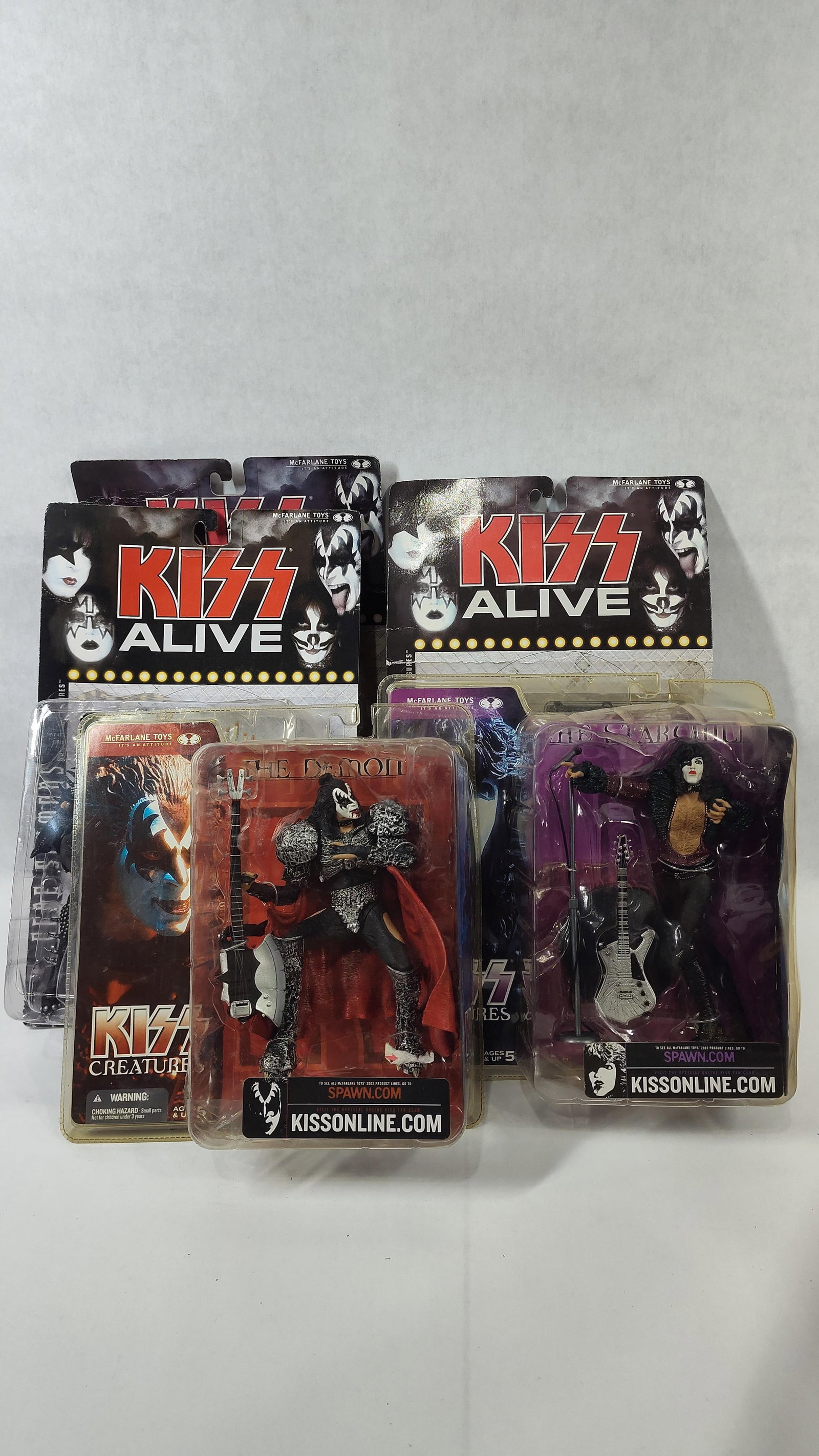 Five McFarlane Toys KISS Action Figures from KISS Alive and KISS Creatures Series (1 of 5)