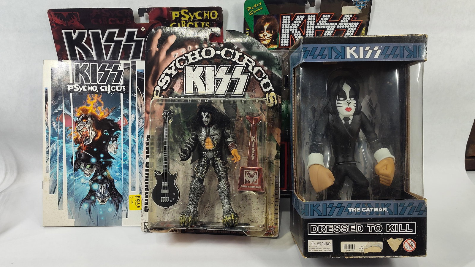 Group of (6) McFarlane Toys KISS Action Figures and Memorabilia (1 of 3)