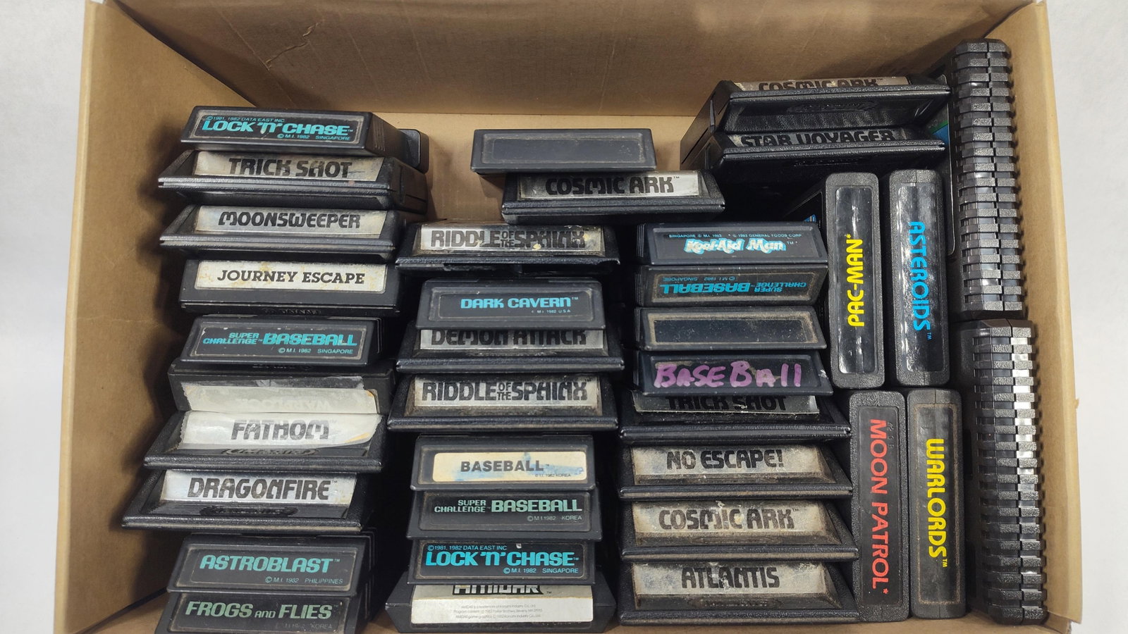 Approximately 40Atari 2600 and Atari 5200 Video Game Cartridges (1 of 2)