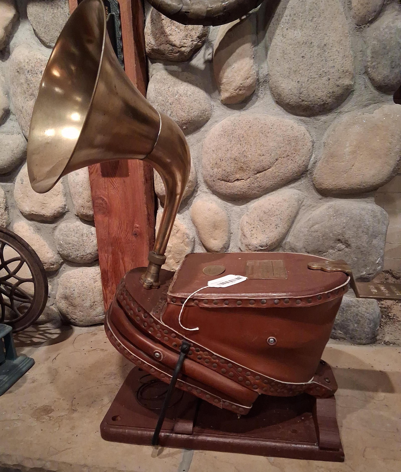 Siebe Gorman Leather & Brass Smoke Helmet Air Pump (1 of 7)