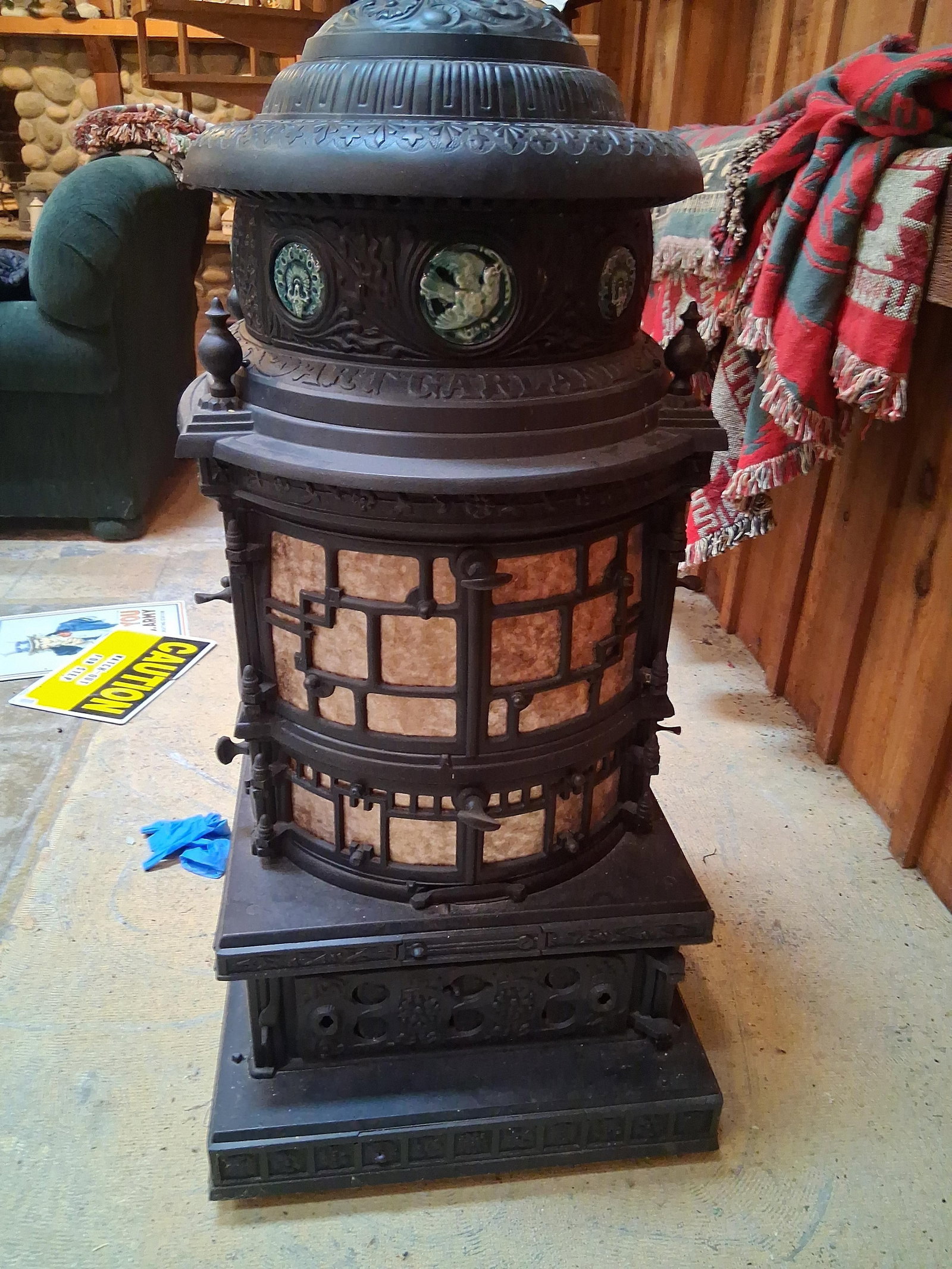 Michigan Stove Co Art Garland Parlor Stove 1886 (1 of 8)