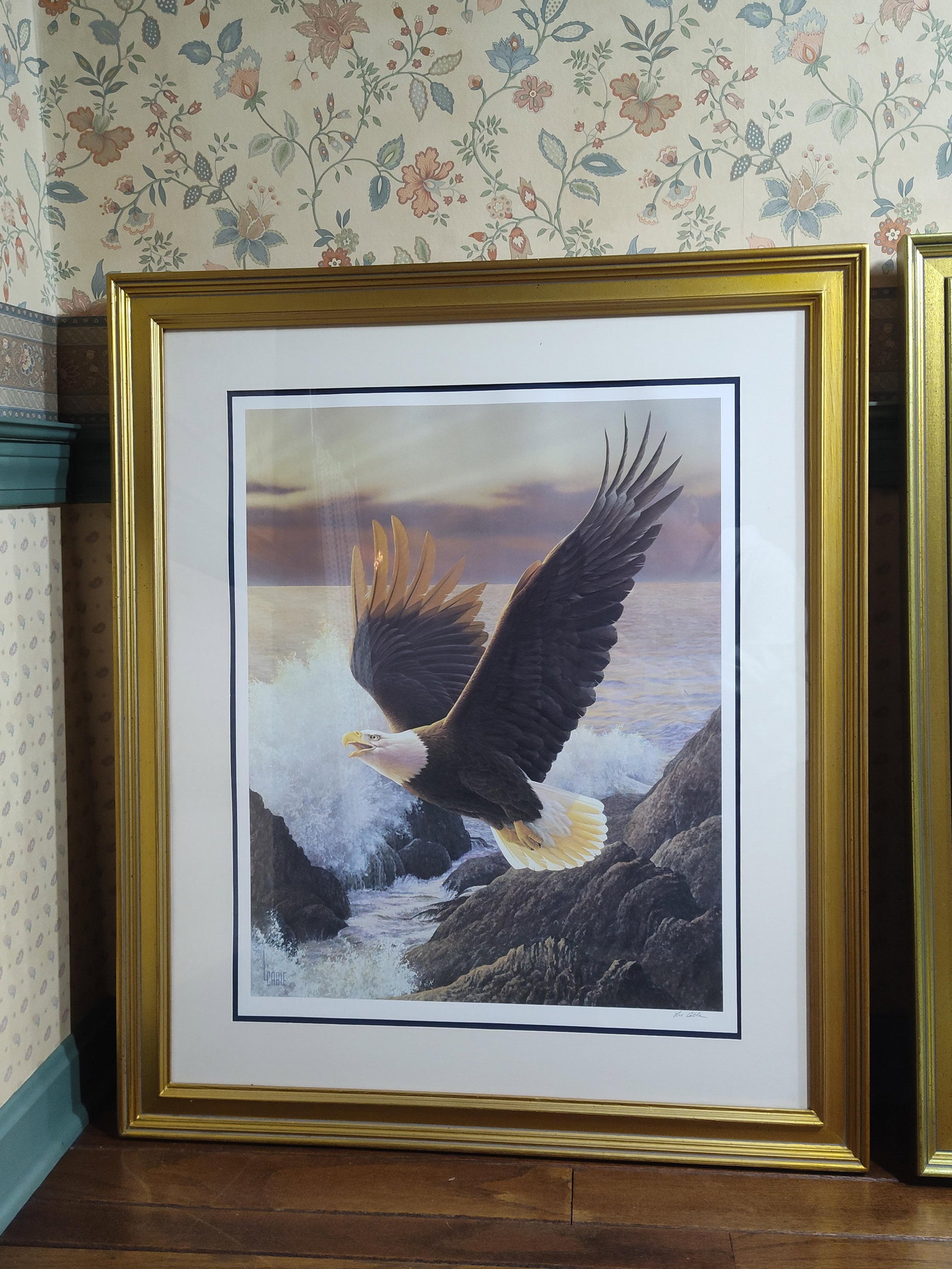 Pair Lee Cable Bald Eagle Lithographs - 2