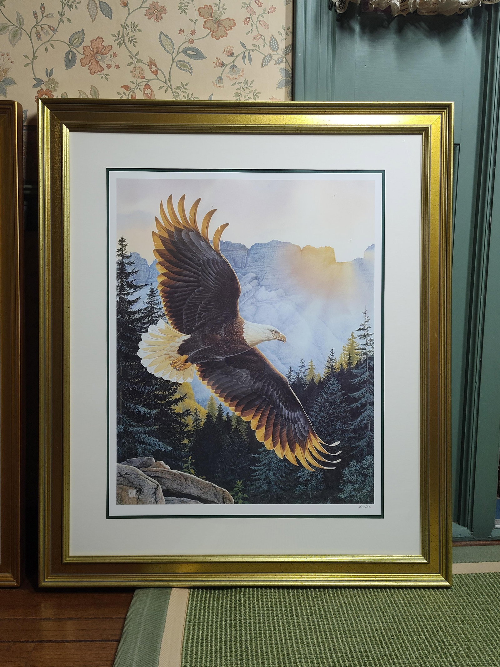 Pair Lee Cable Bald Eagle Lithographs - 4