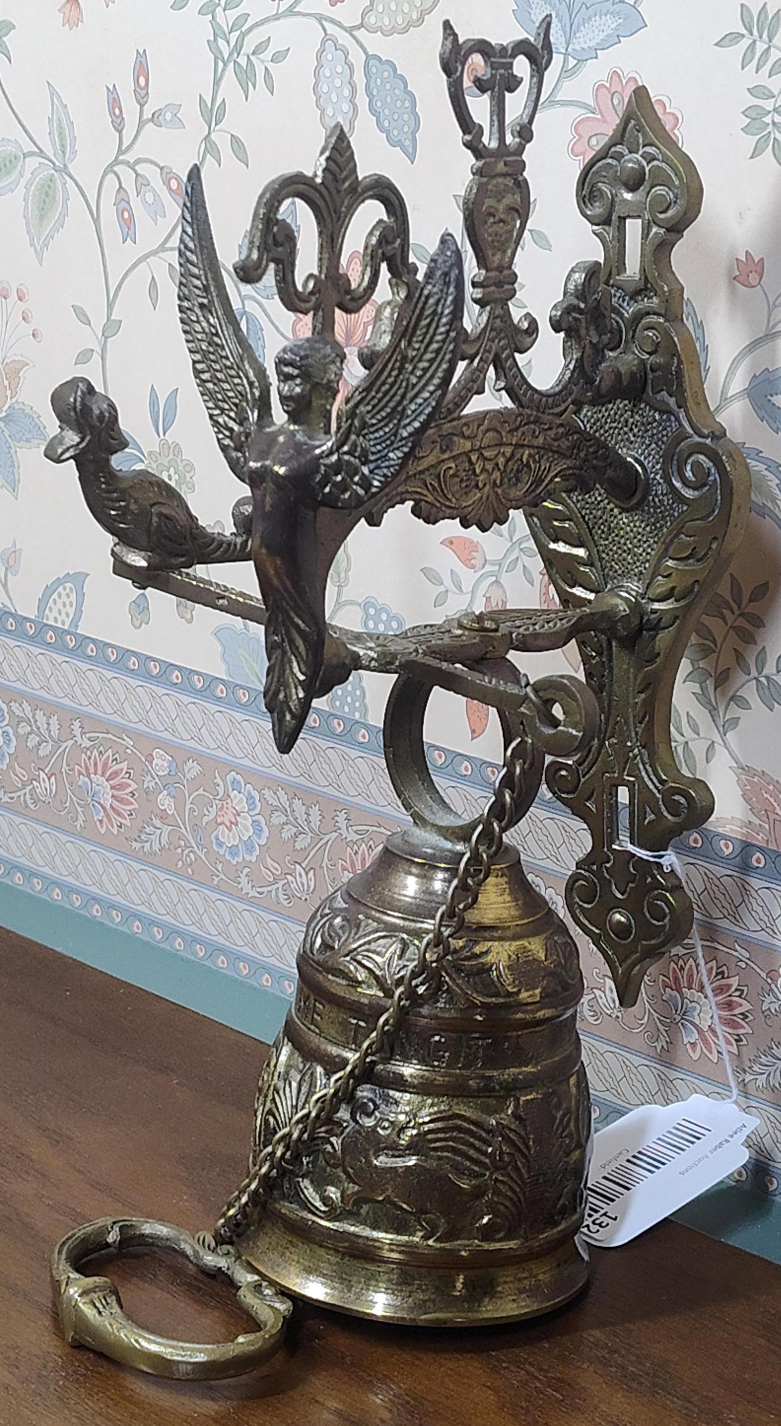 Gothic Revival Cast Brass Monastery Bell (1 of 7)