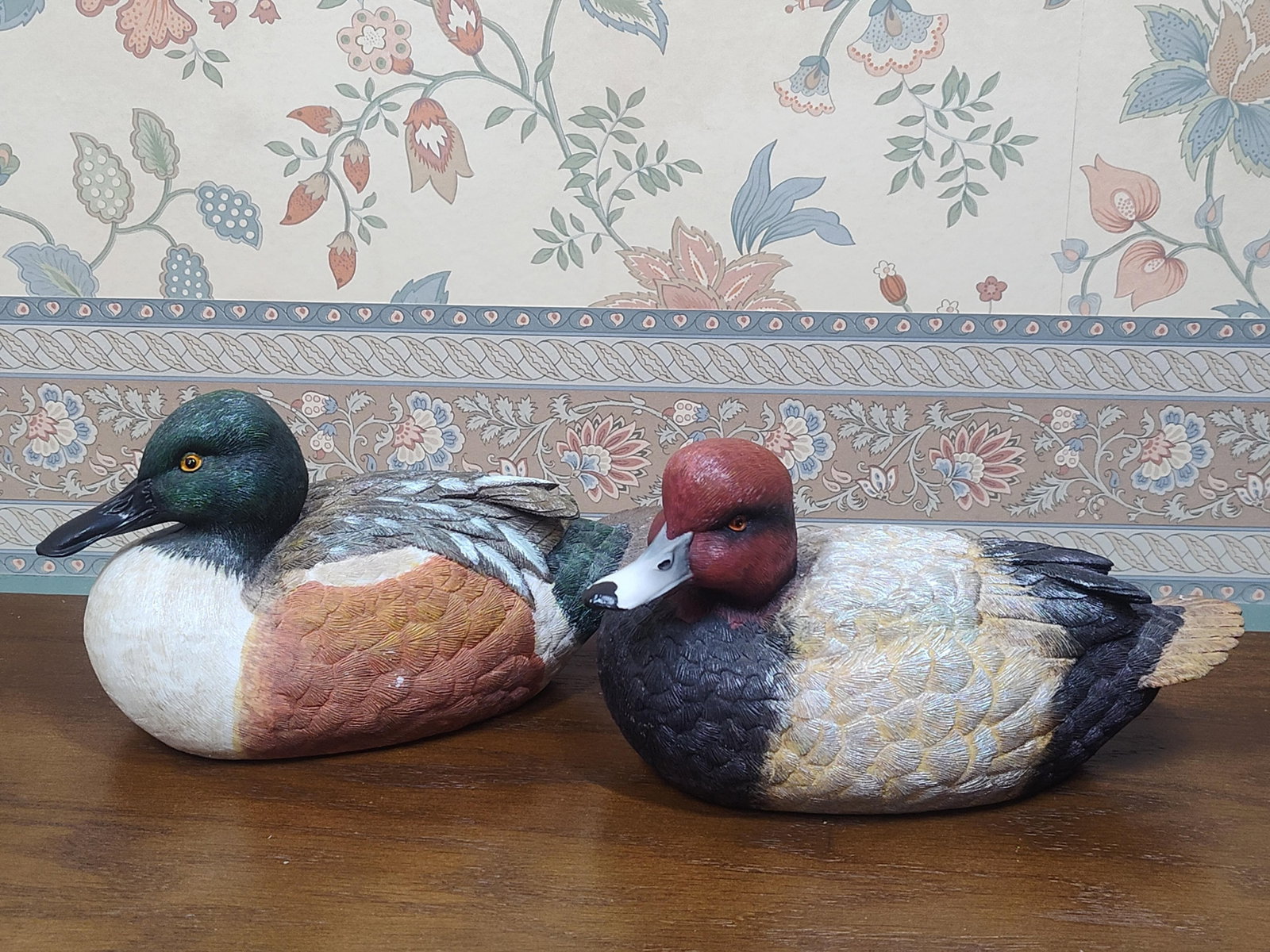 Pair Herco Redhead & Northern Shoveler Duck Decoys (1 of 7)