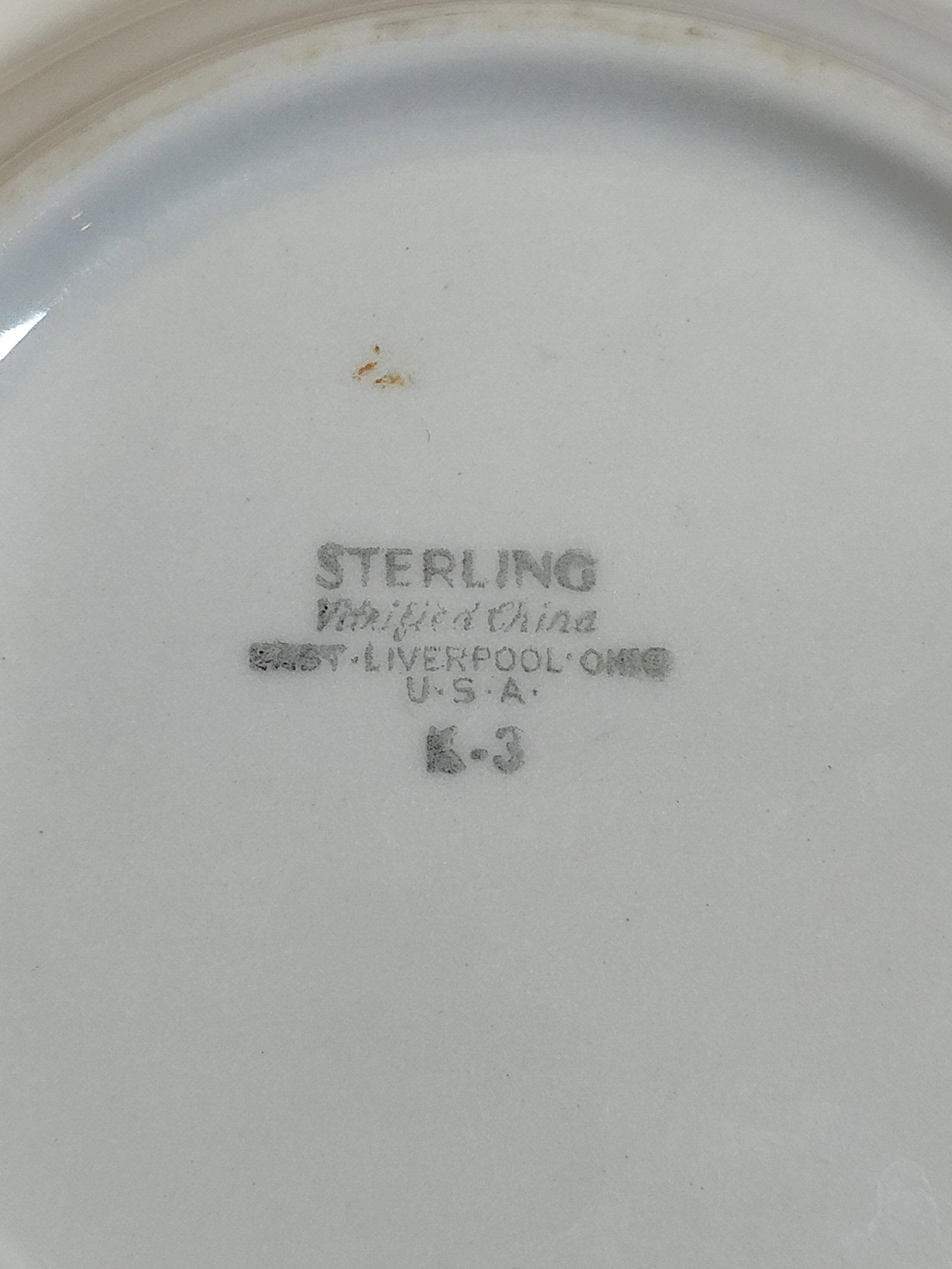 Set 4 Str. China Monogram Bread & Butter Plates - 4