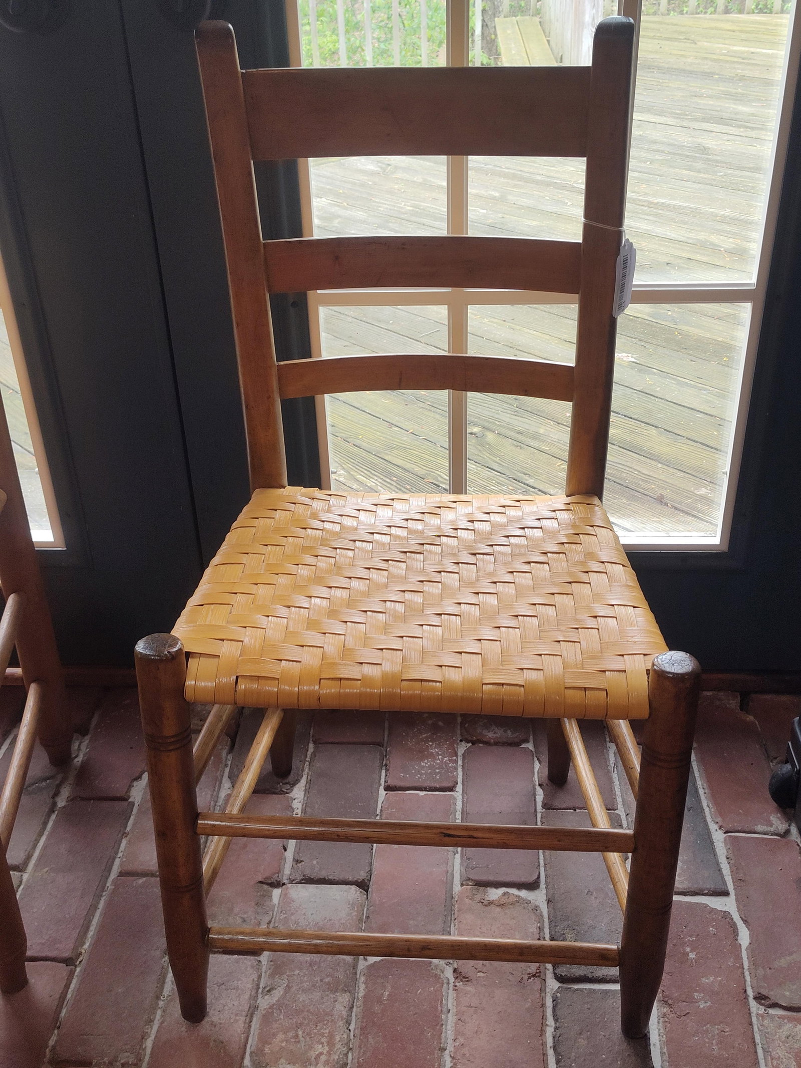 Set 4 Shaker Style Ladder Back Splint Side Chairs - 2