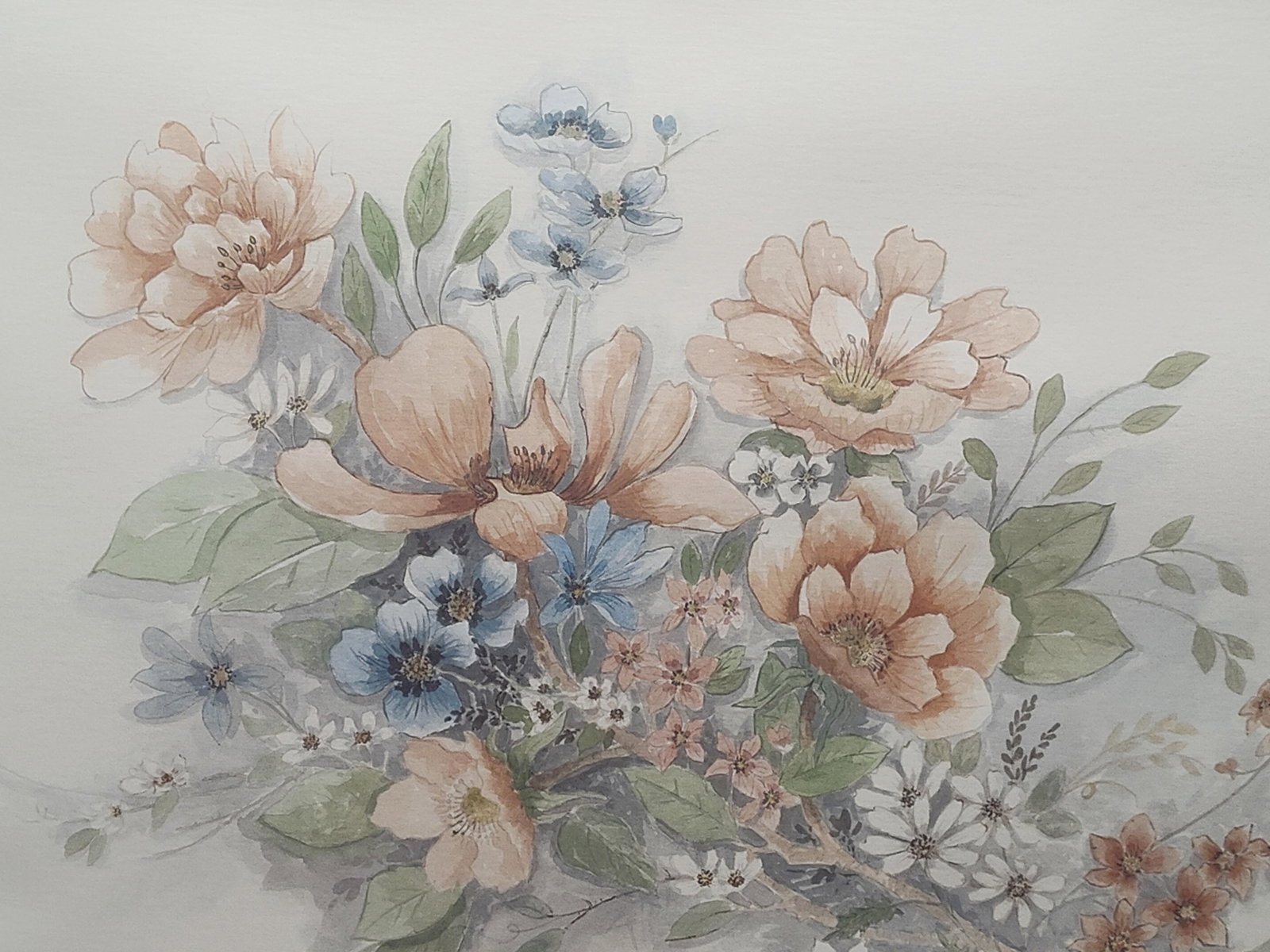 Mary Bertrand Signed Floral Offset Lithograph - 3