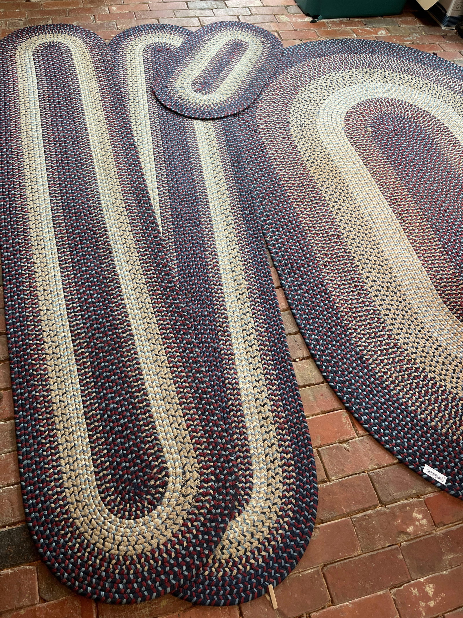 Three Americana Style Braided Oval Rugs (1 of 3)