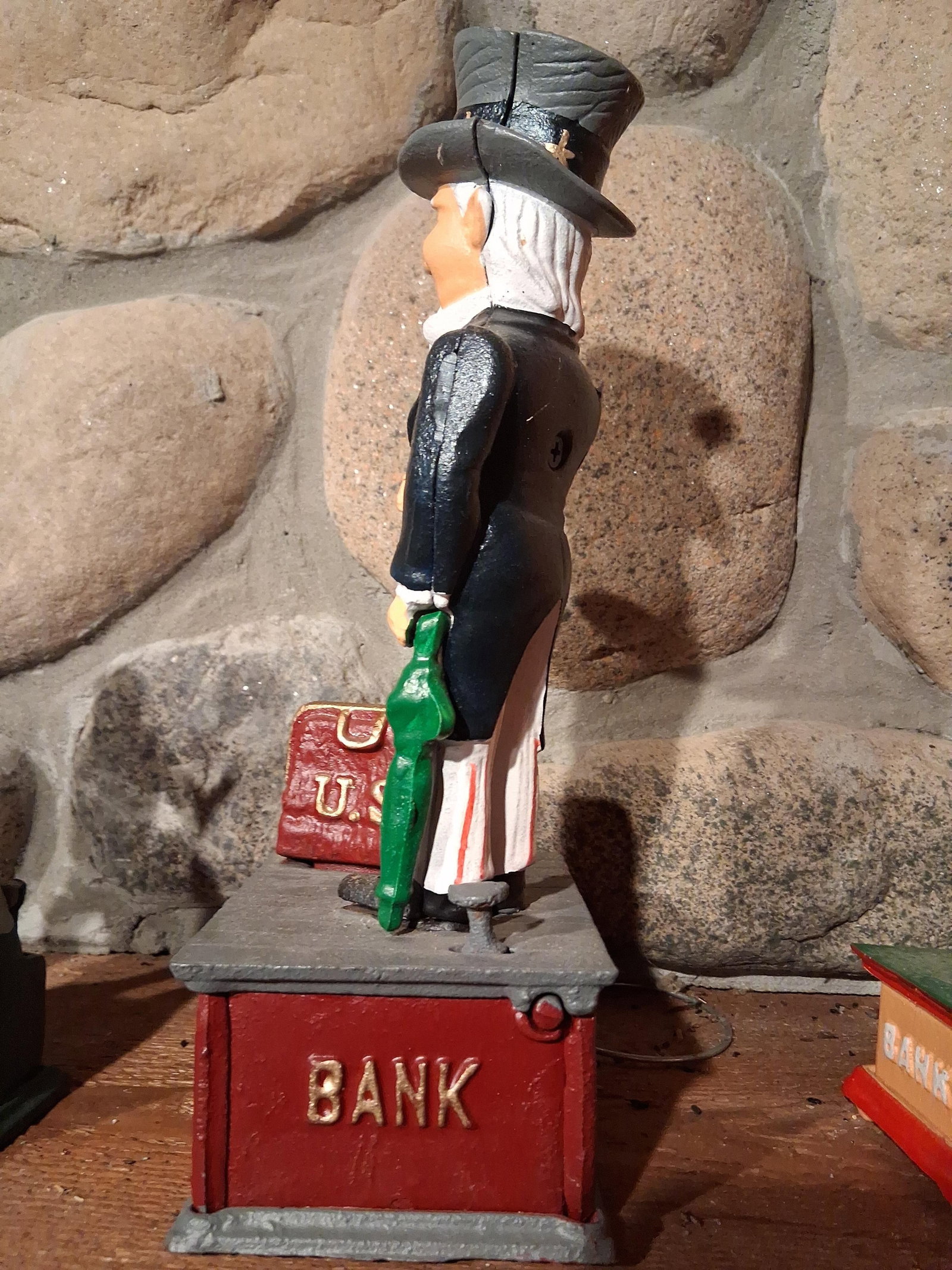 Vintage Uncle Sam Mechanical Bank - 3