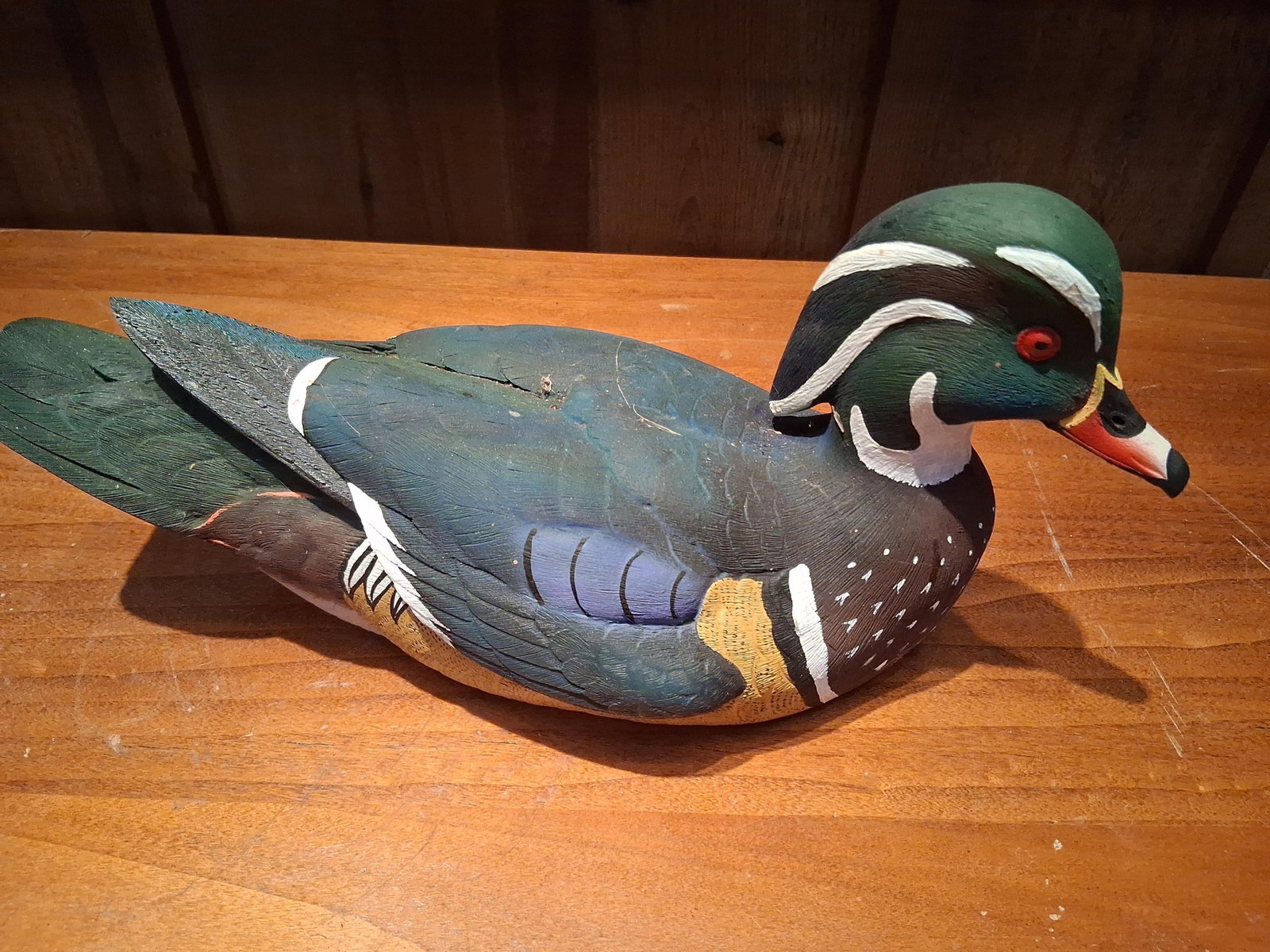 Ducks Unlimited 1994-95 Wood Duck Drake Decoy (1 of 6)