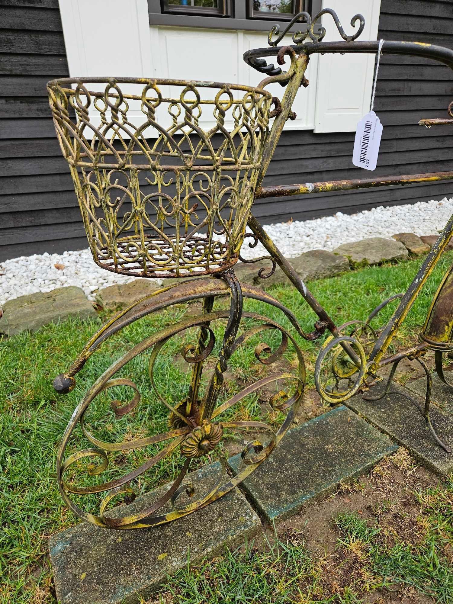 Wrought Iron Bicycle Garden Planter - 2