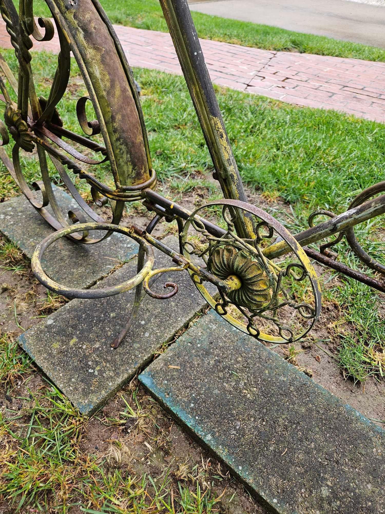 Wrought Iron Bicycle Garden Planter - 5