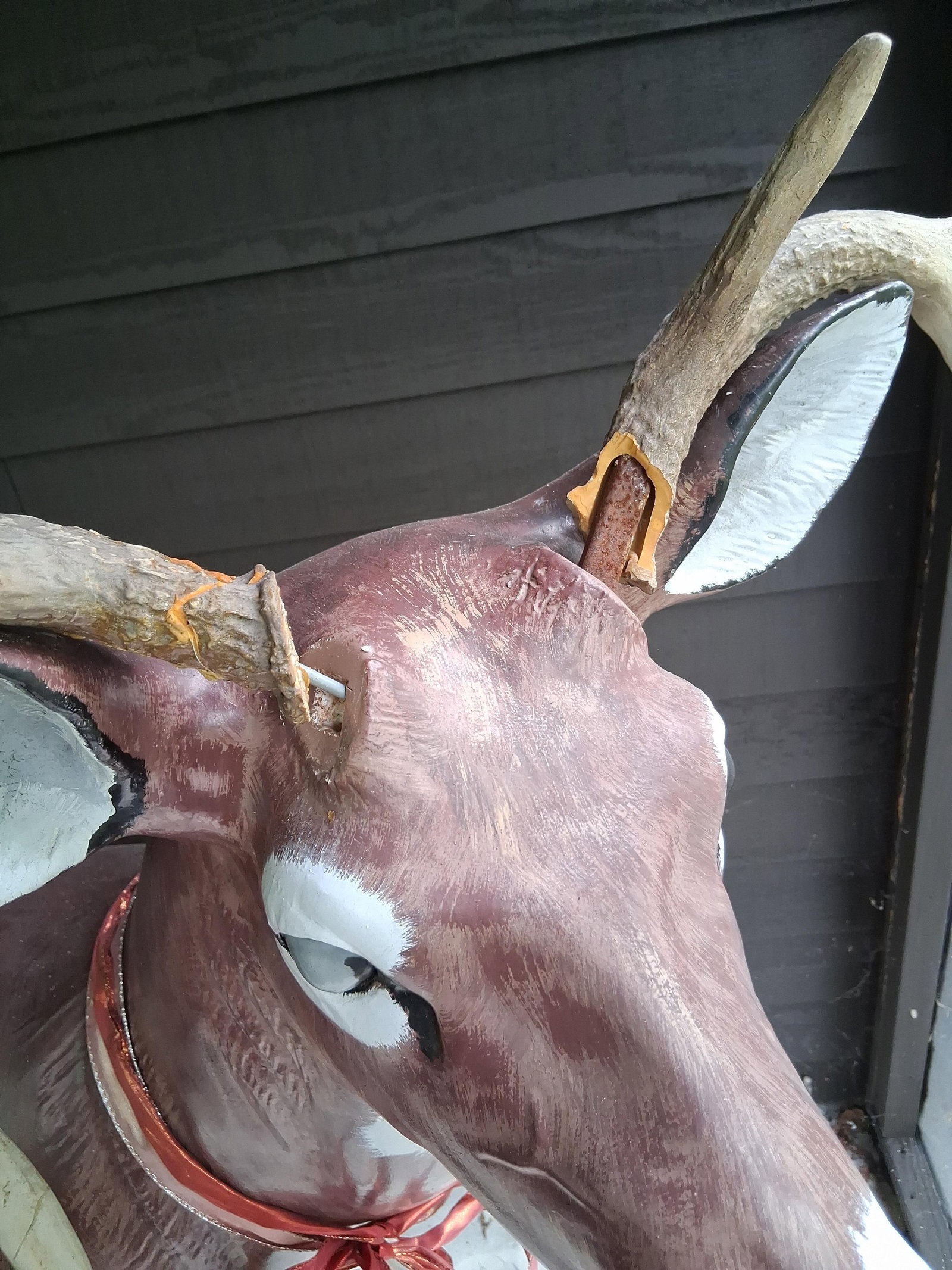 Pair White-Tailed Deer Buck Statues - 4