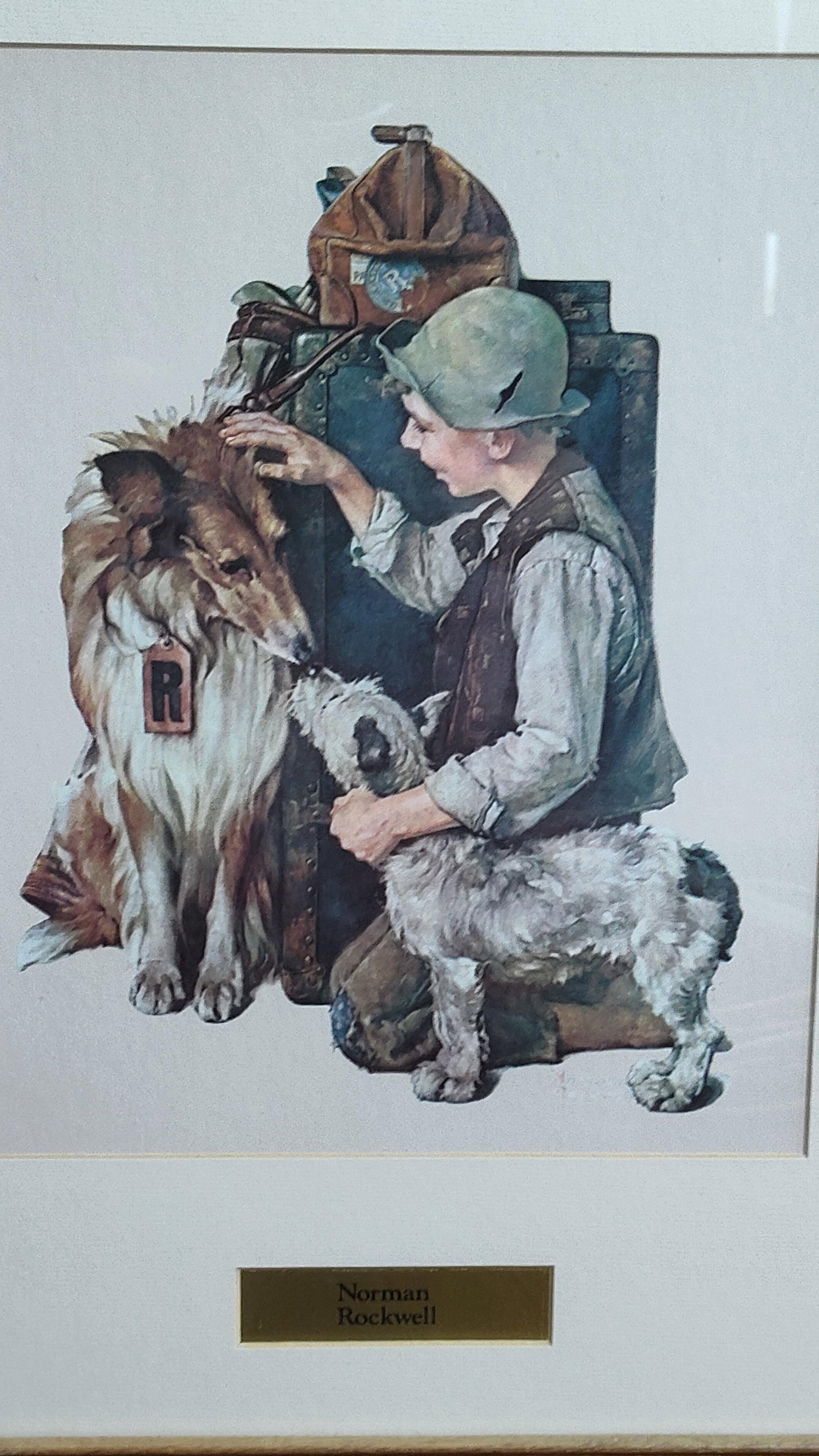 Norman Rockwell Offset Lithograph Making Friends - 2
