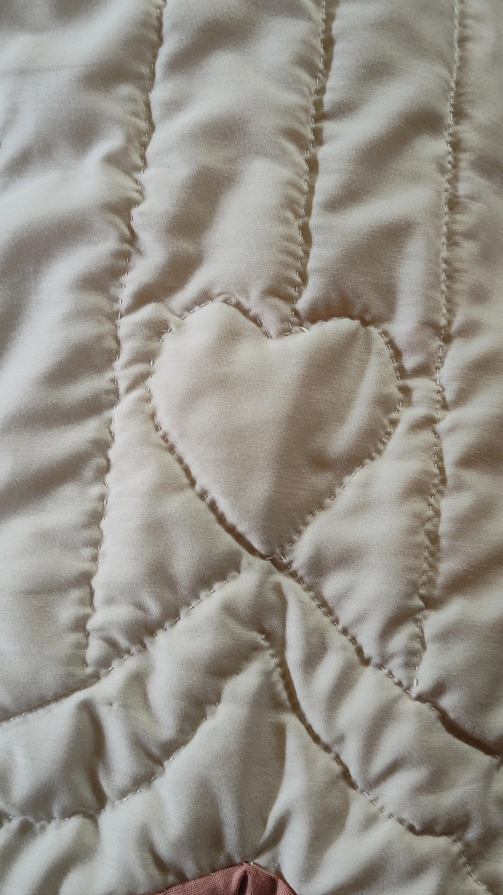Floral Appliqu? & Patchwork Quilted Bedding Set - 5