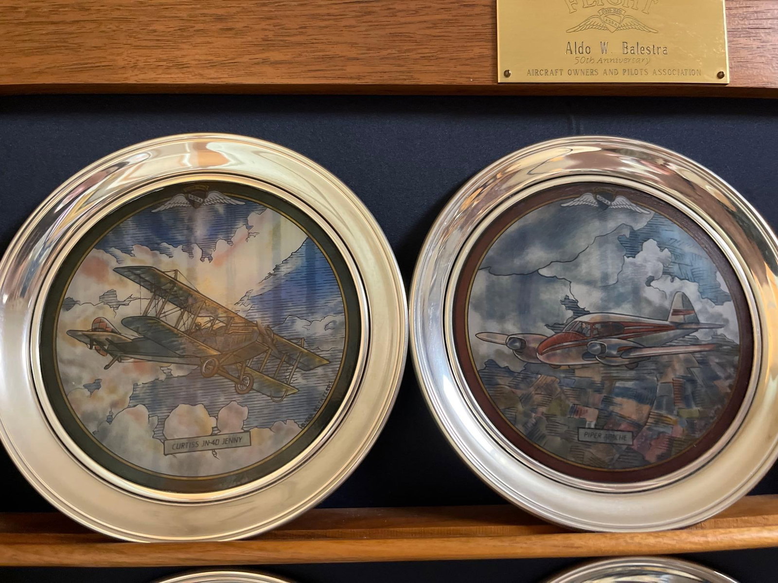 Set AOPA 50th Anniversary Aviation Plaques - 5
