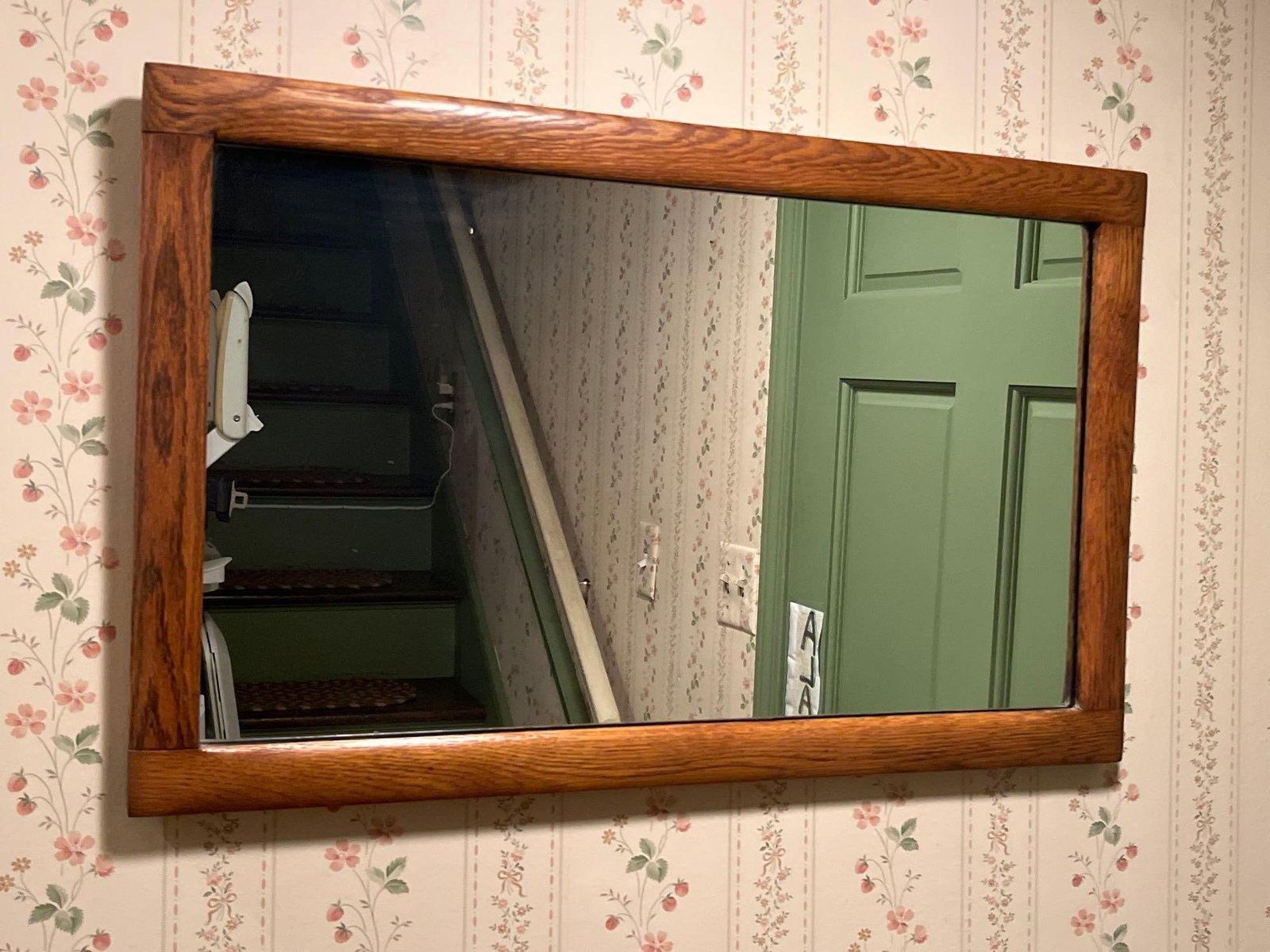 Mission Style Oak Wall Mirror w/ Exposed Joinery (1 of 4)