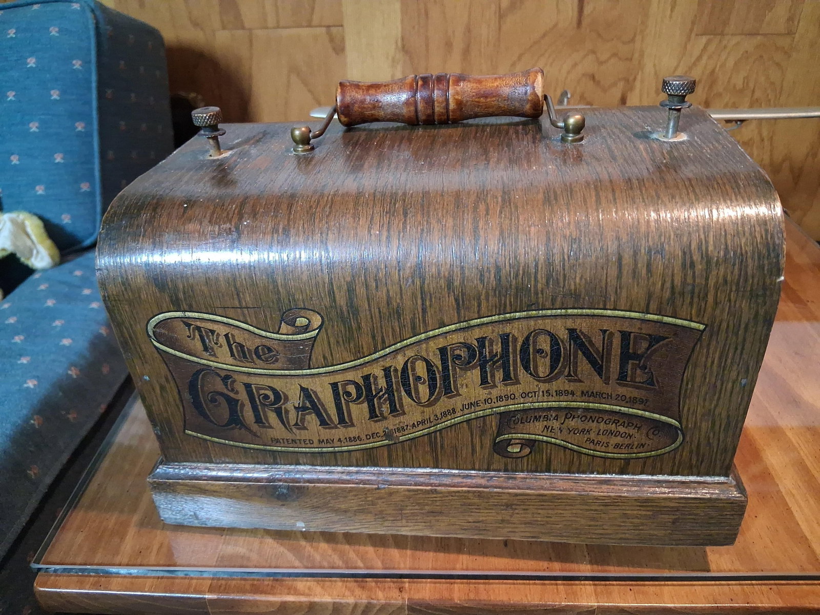 Columbia Type Q Graphophone Cylinder Phonograph (1 of 8)