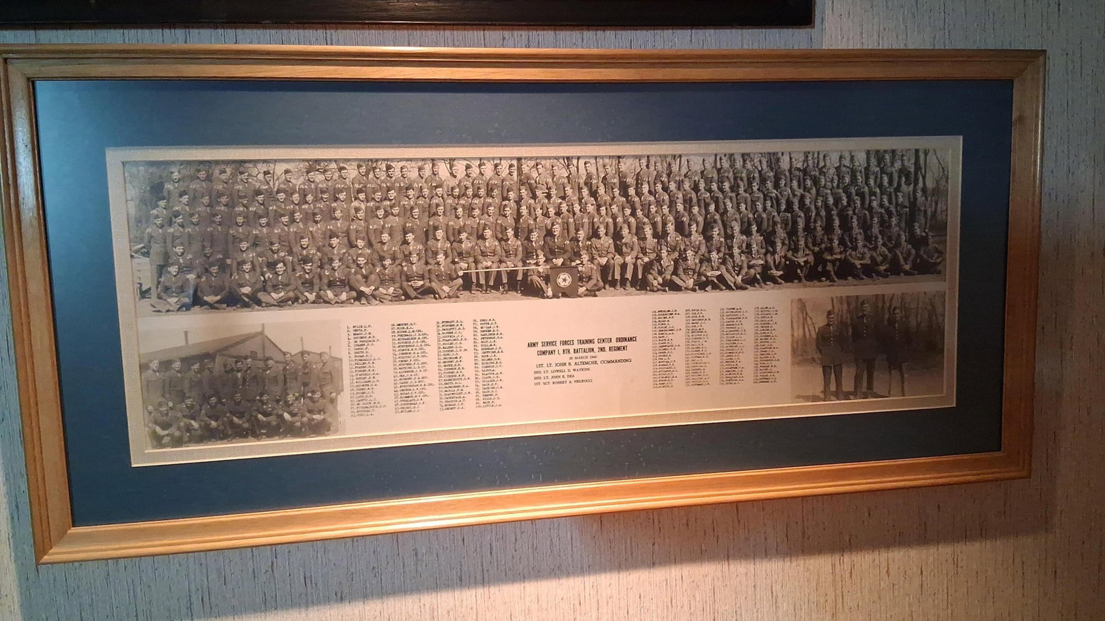 US Army Photograph & Roster, Co. I, 8th Bn, 1946 (1 of 5)