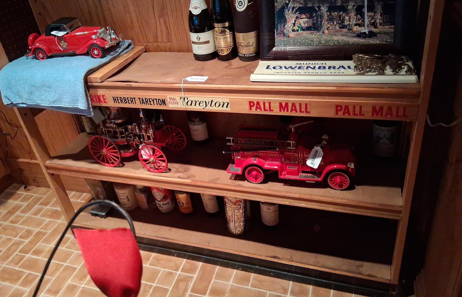 Country Store Advertising Wood Shelf: .