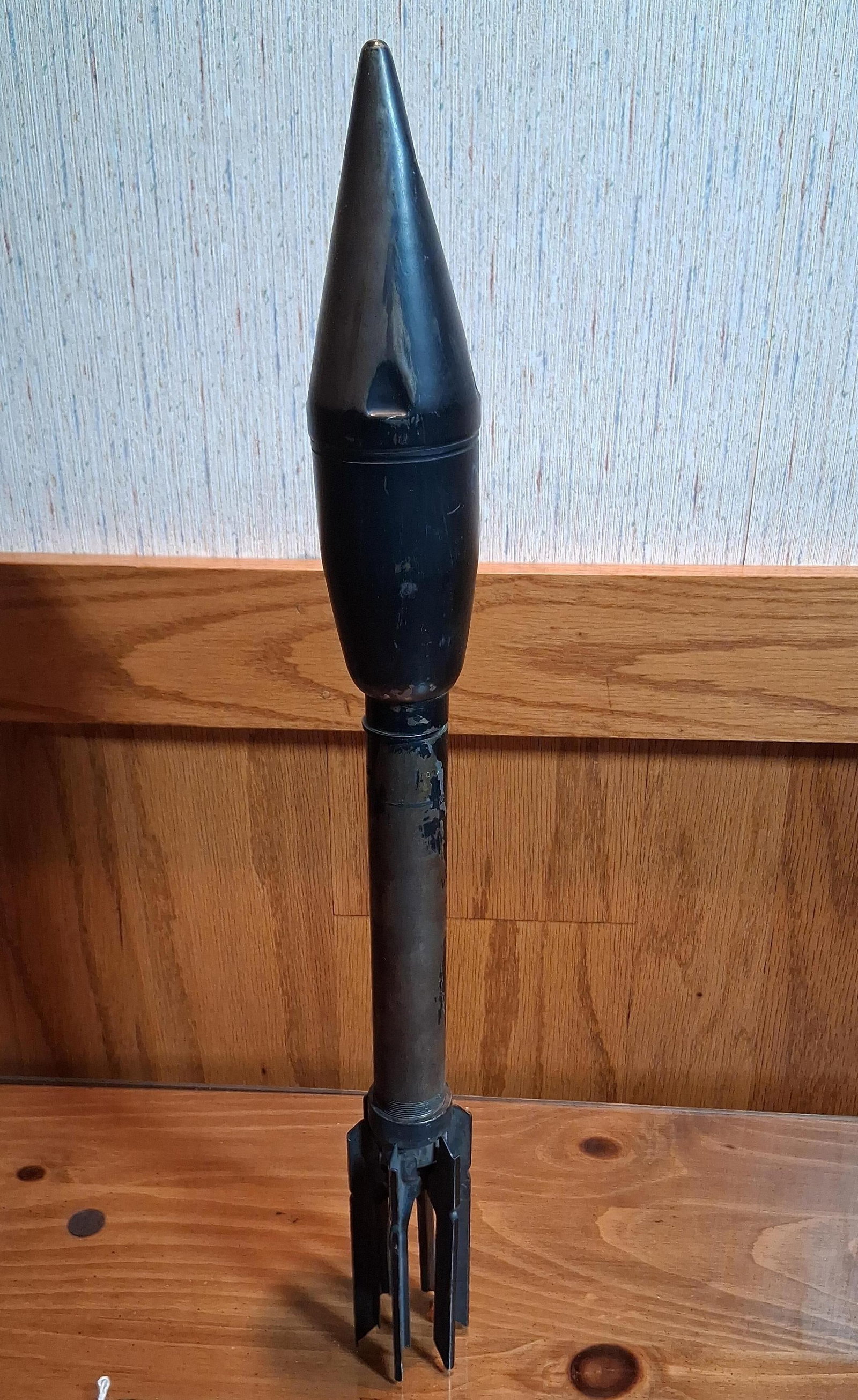 U.S. WWII M7A1 Anti-Tank Practice Bazooka Rocket (1 of 5)
