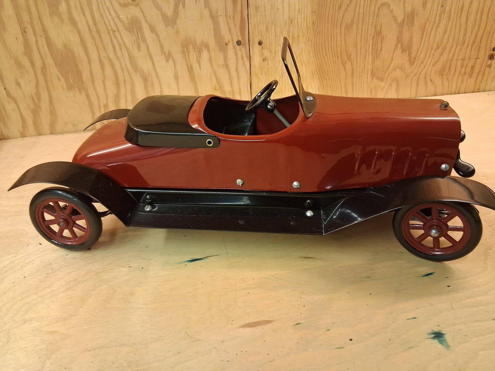 Structo Bearcat Roadster Clockwork Toy Car - 4