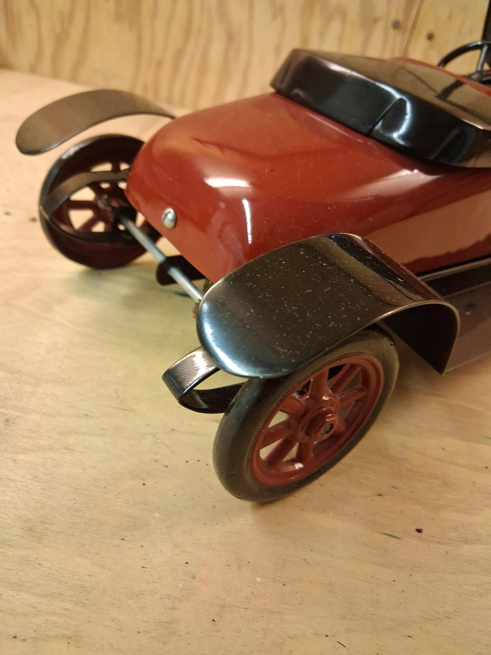 Structo Bearcat Roadster Clockwork Toy Car - 5