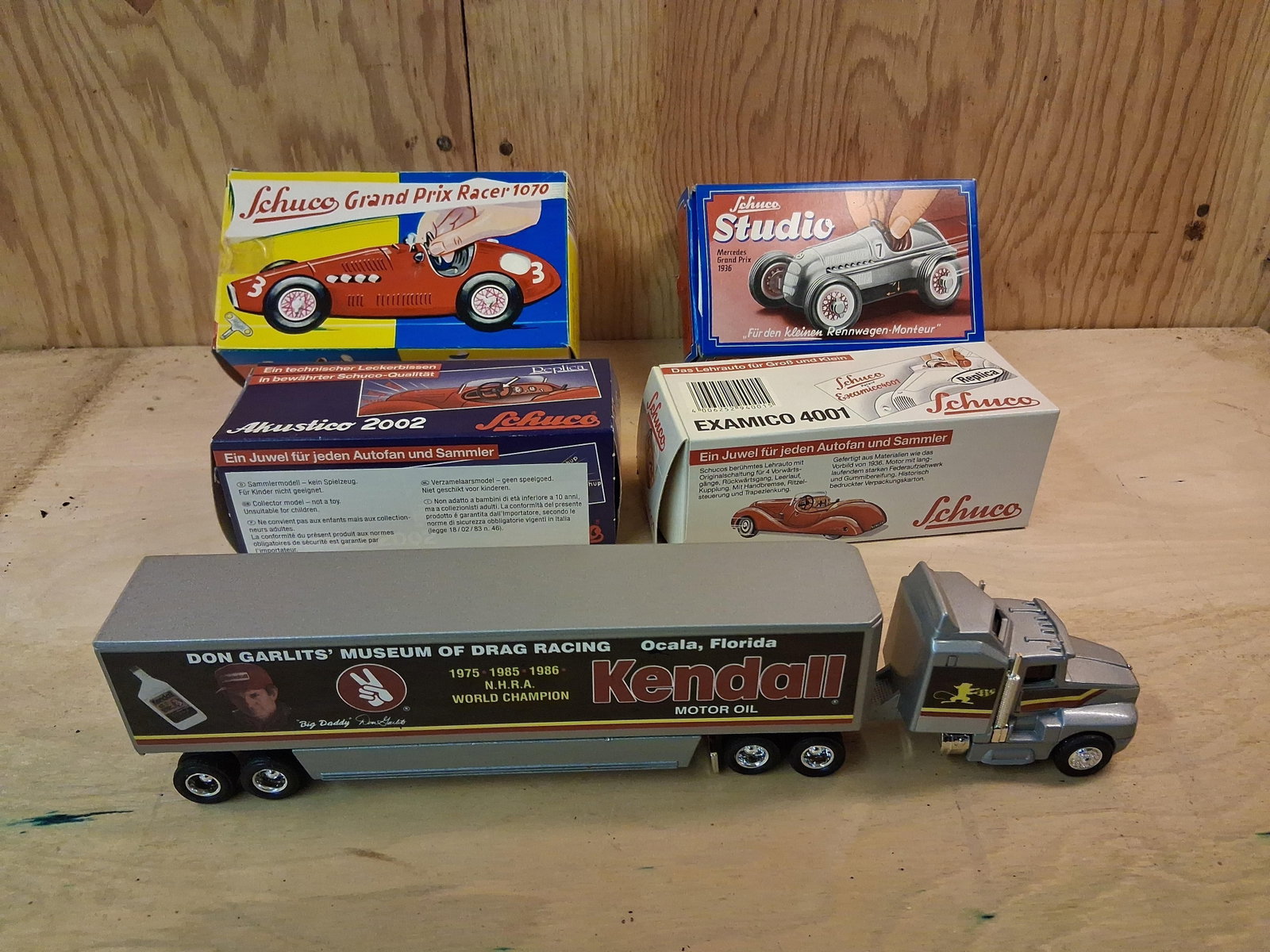 Schuco Tinplate Cars & Garlits Die-Cast Semi-Truck (1 of 6)