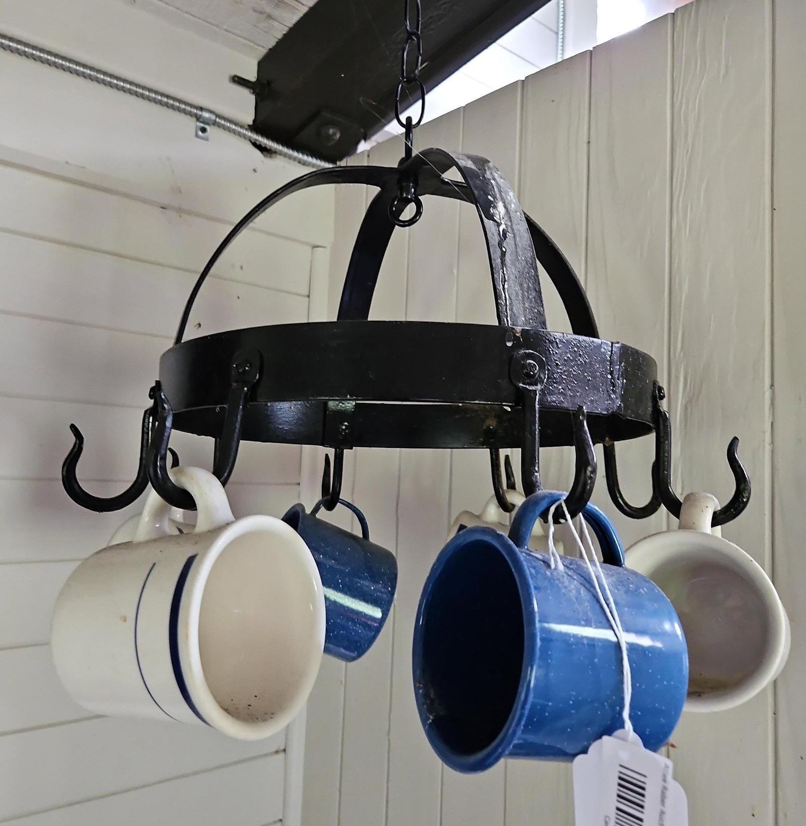 Mugs & Wrought Iron Hanging Mug Rack (1 of 8)