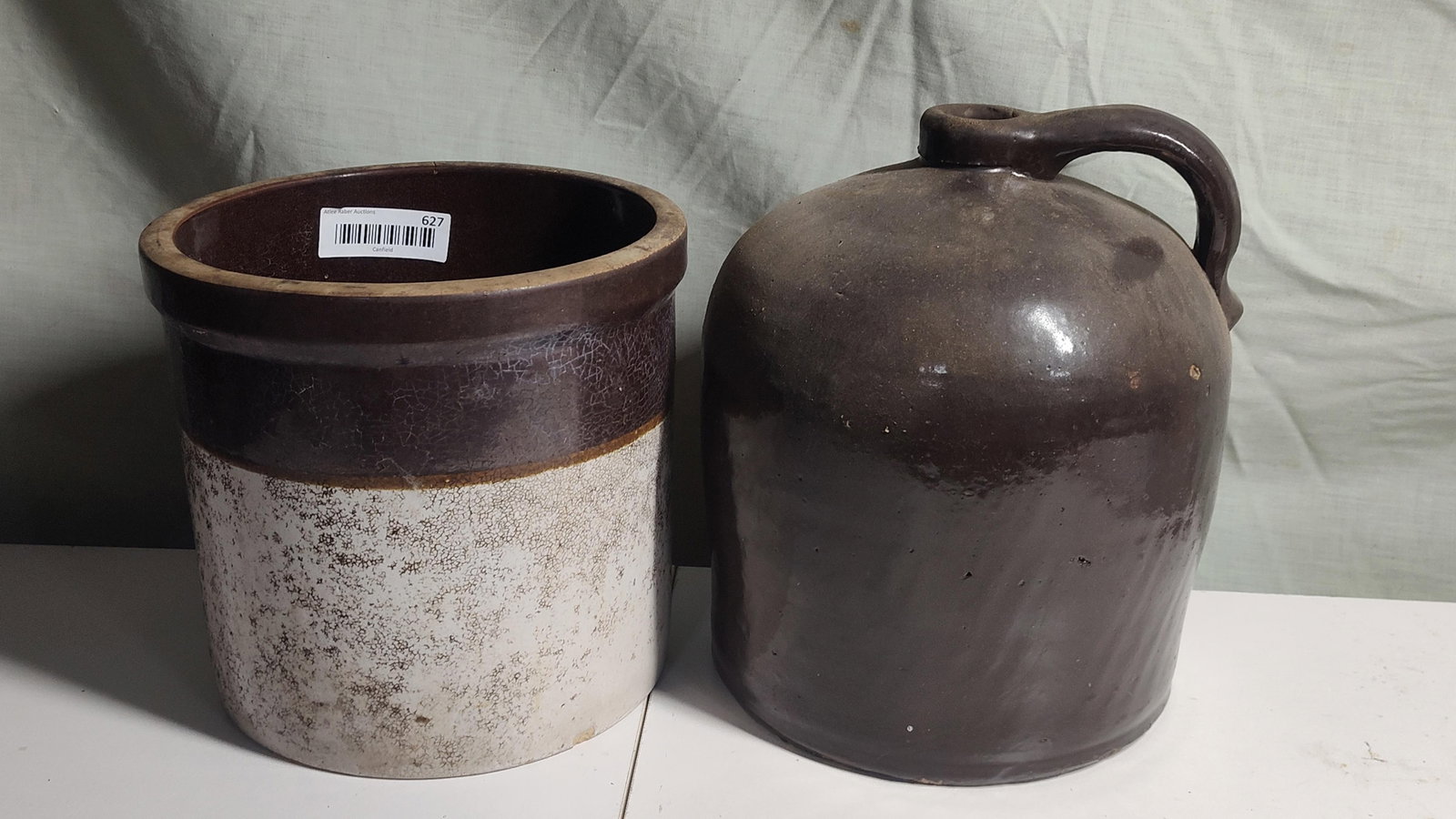 Two Pieces of Antique American Stoneware (1 of 5)