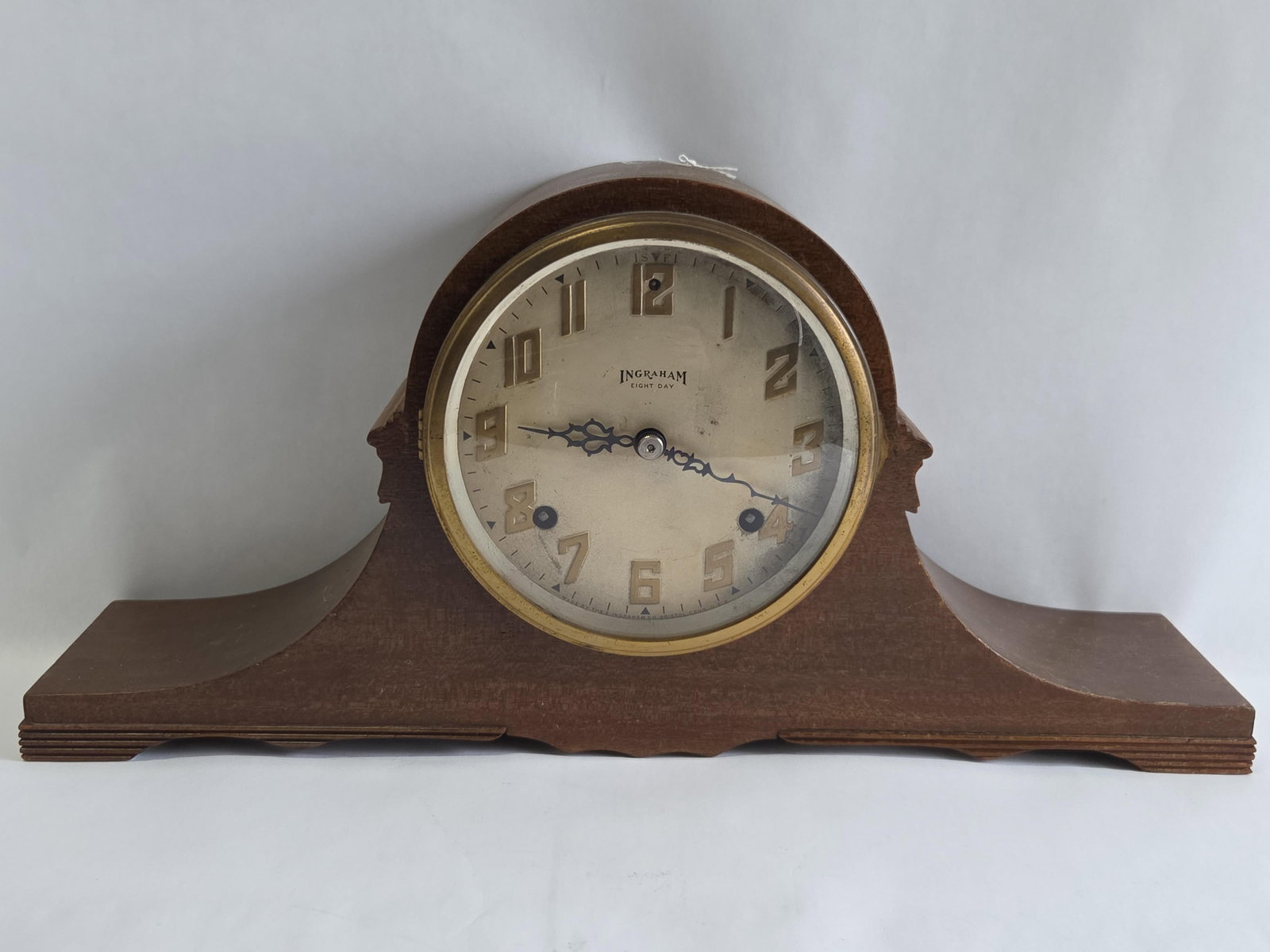 Ingraham Aurora No. 1 Duplex Eight-Day Tambour Mantel Clock (1 of 5)