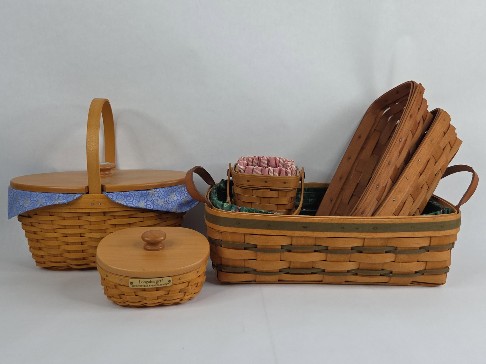 A Collection of Longaberger Handwoven Maple Wood Splint Baskets (1 of 17)