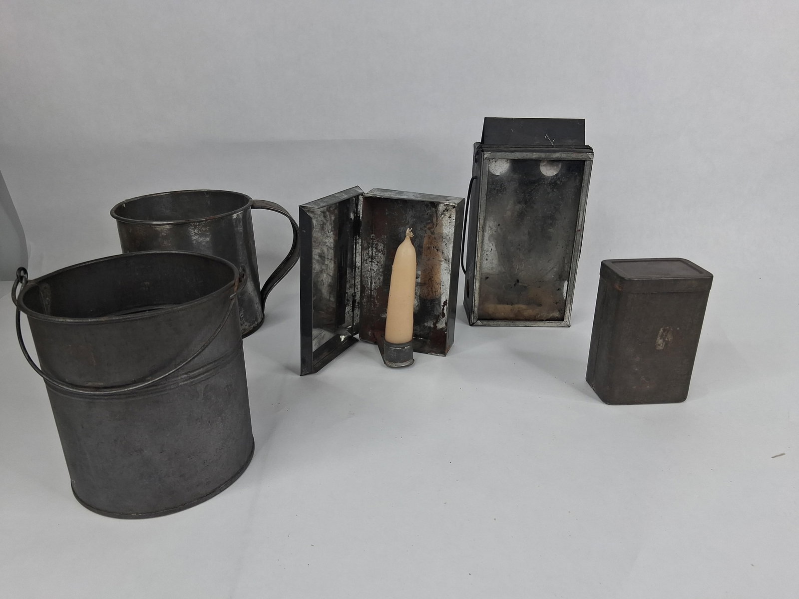Tinware & Field Lanterns w/ Folding Candle Lantern (1 of 9)