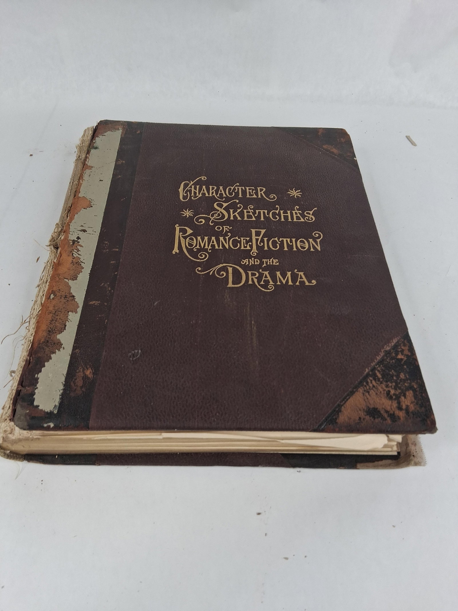 Brewer, Character Sketches: Romance, Vol III, 1892: This is a large-format hardcover book, identified as Volume III of Character Sketches of Romance, Fiction and the Drama. The work is subtitled A Revised American Edition of the Reader's Handbook,