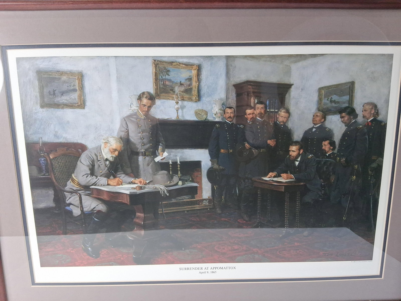 Tom Lovell, Surrender at Appomattox, Lithograph - 2